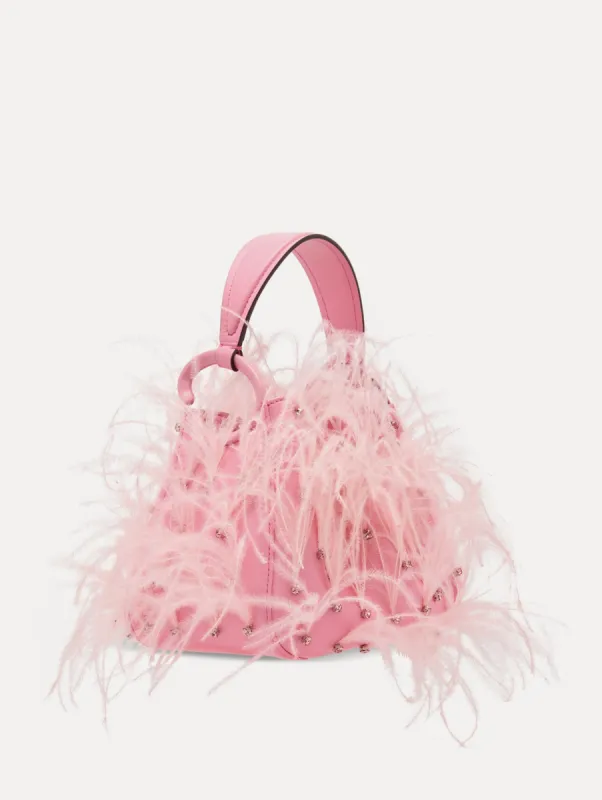 Ostrich Feather O Handle Bag sold by Oscar de la Renta