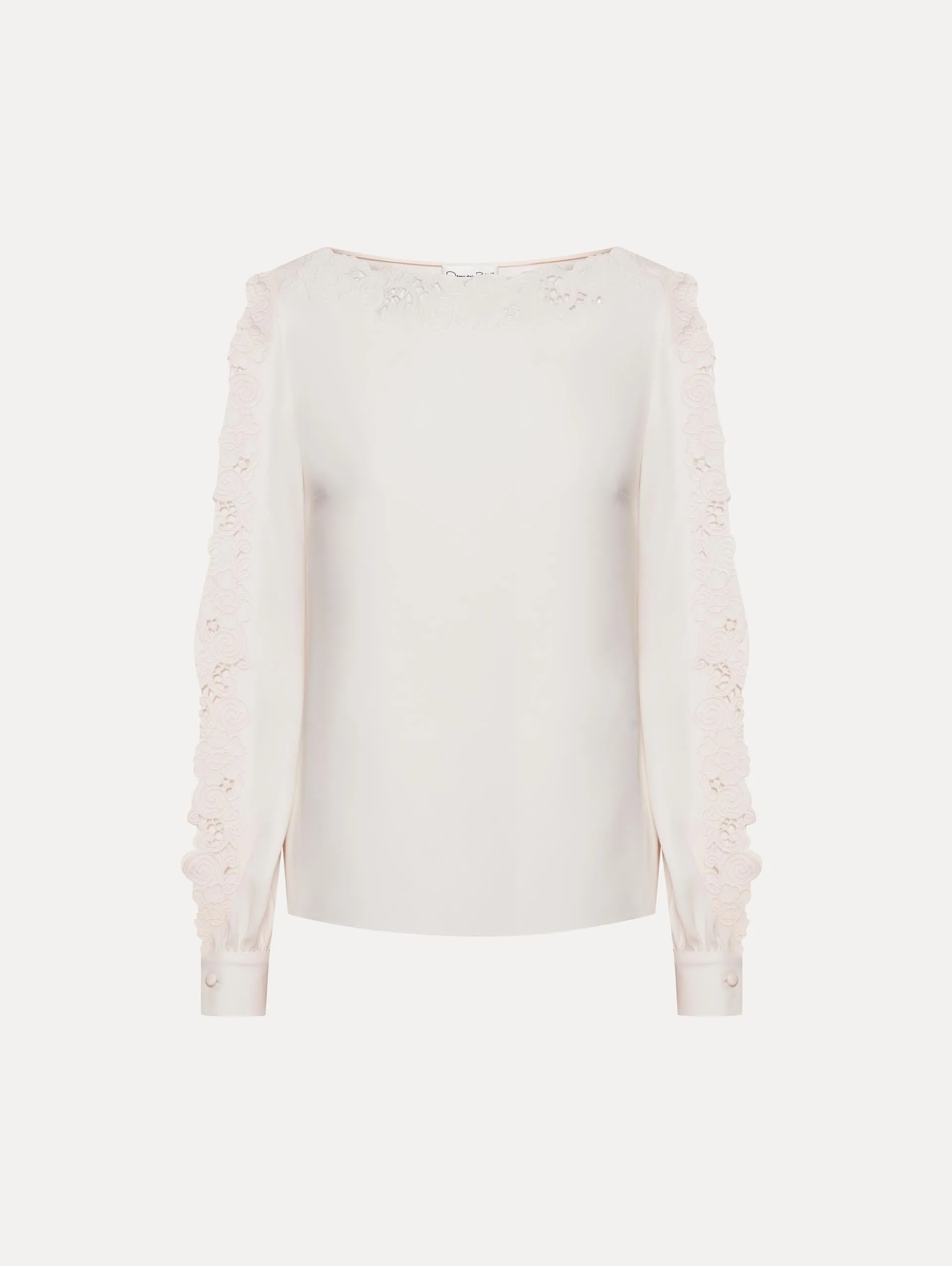 Threadwork Embroidered Blouse sold by Oscar de la Renta
