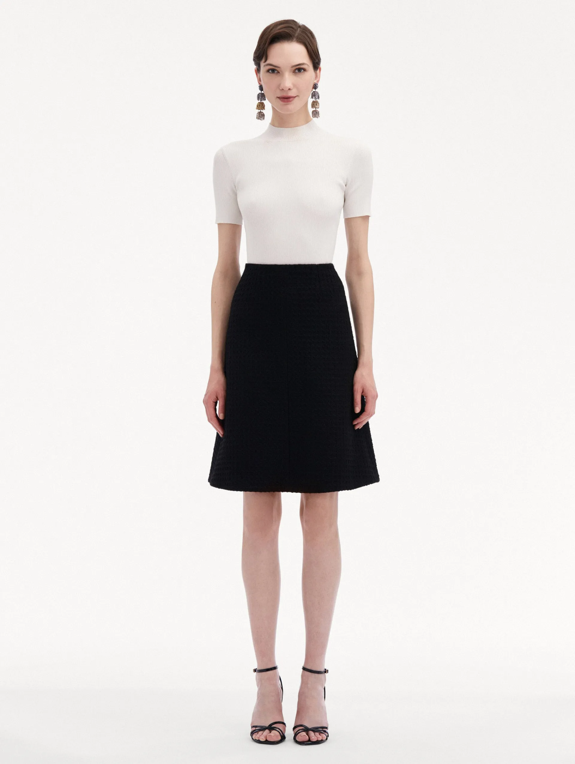 Wool Tweed Skirt sold by Oscar de la Renta product image thumbnail 2