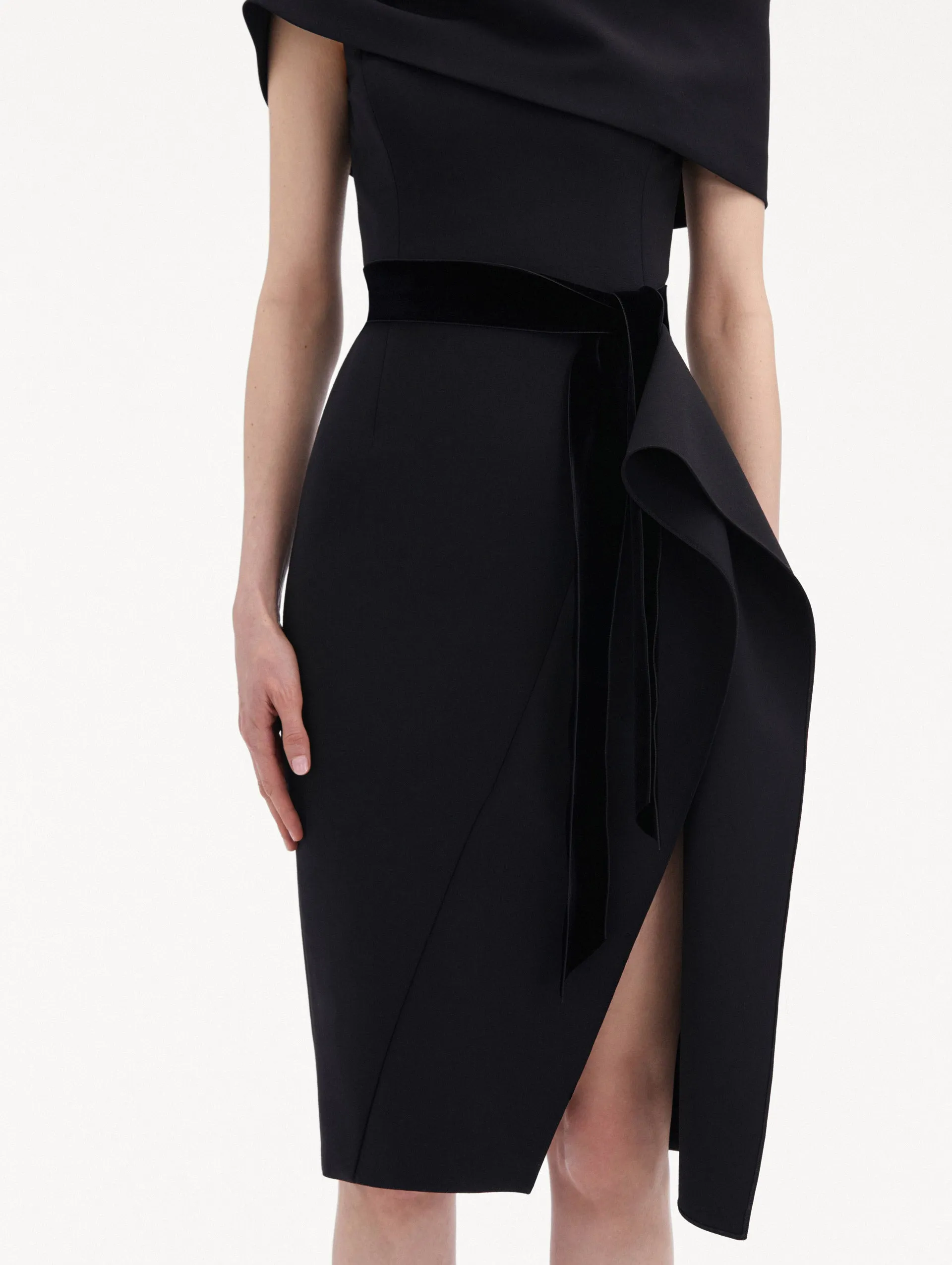 Ribbon-Detailed Off Shoulder Cocktail Dress sold by Oscar de la Renta product image thumbnail 5