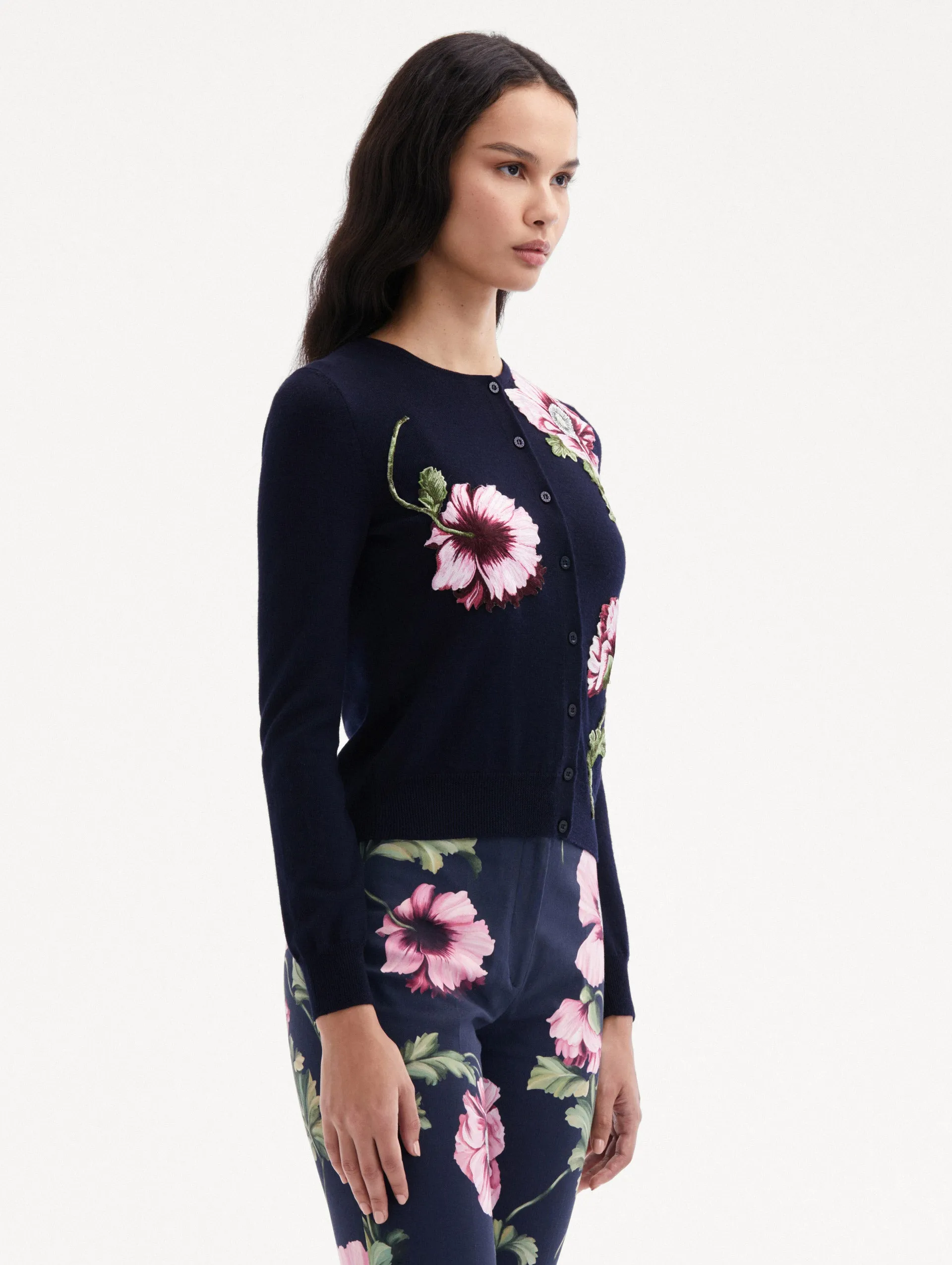 Poppy Threadwork Cardigan sold by Oscar de la Renta product image thumbnail 5