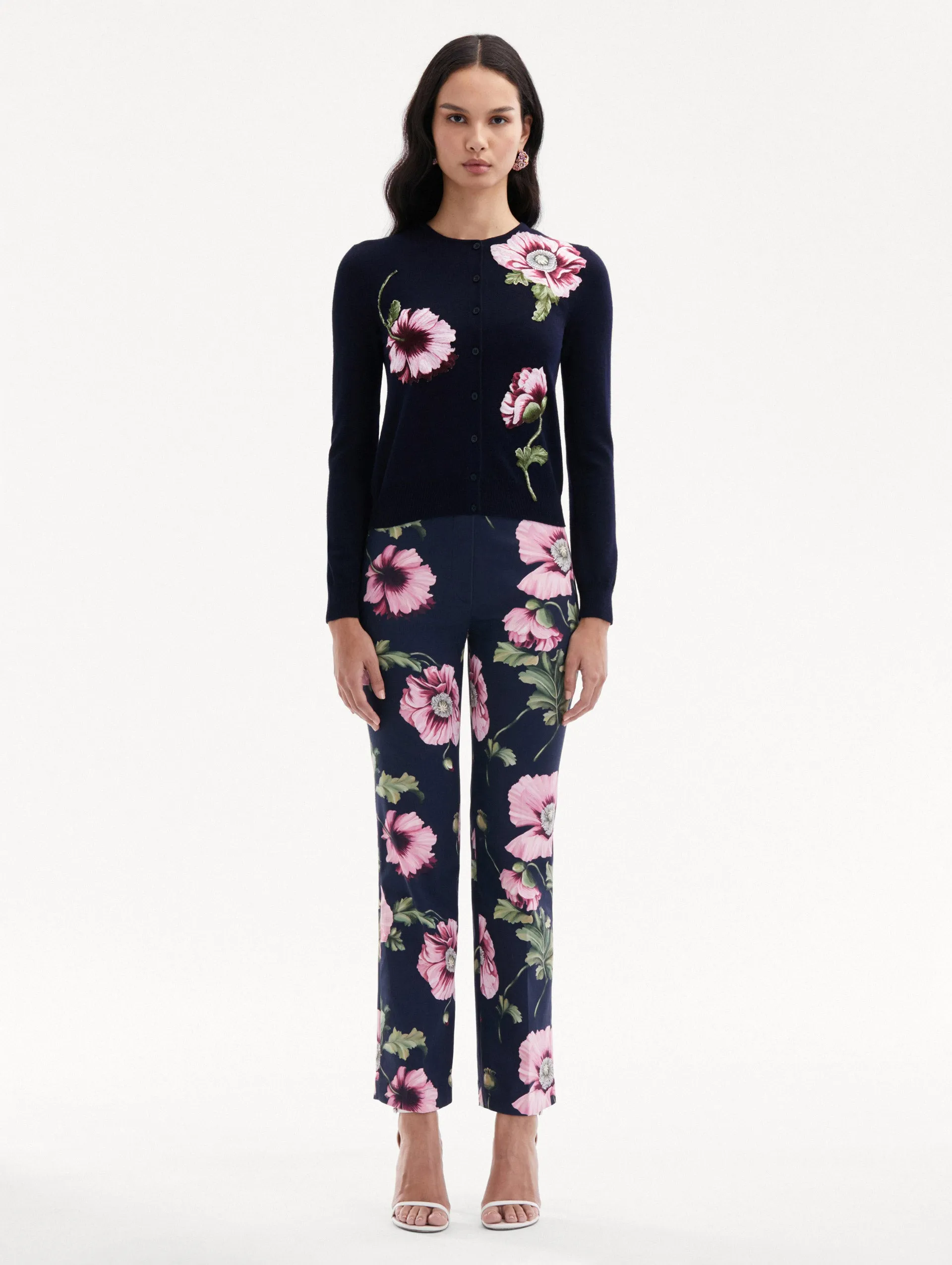 Poppy Threadwork Cardigan sold by Oscar de la Renta product image thumbnail 3