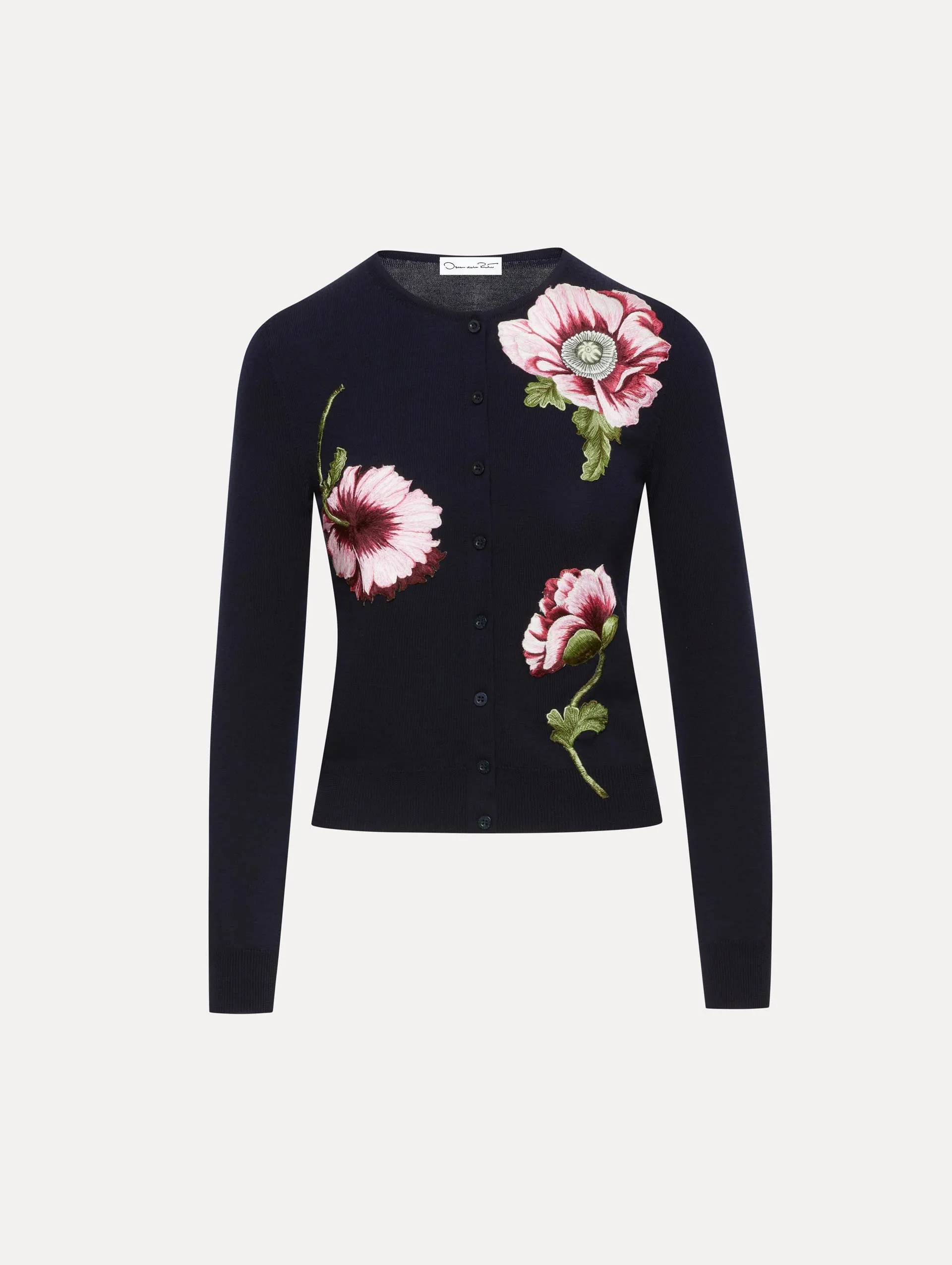 Poppy Threadwork Cardigan sold by Oscar de la Renta