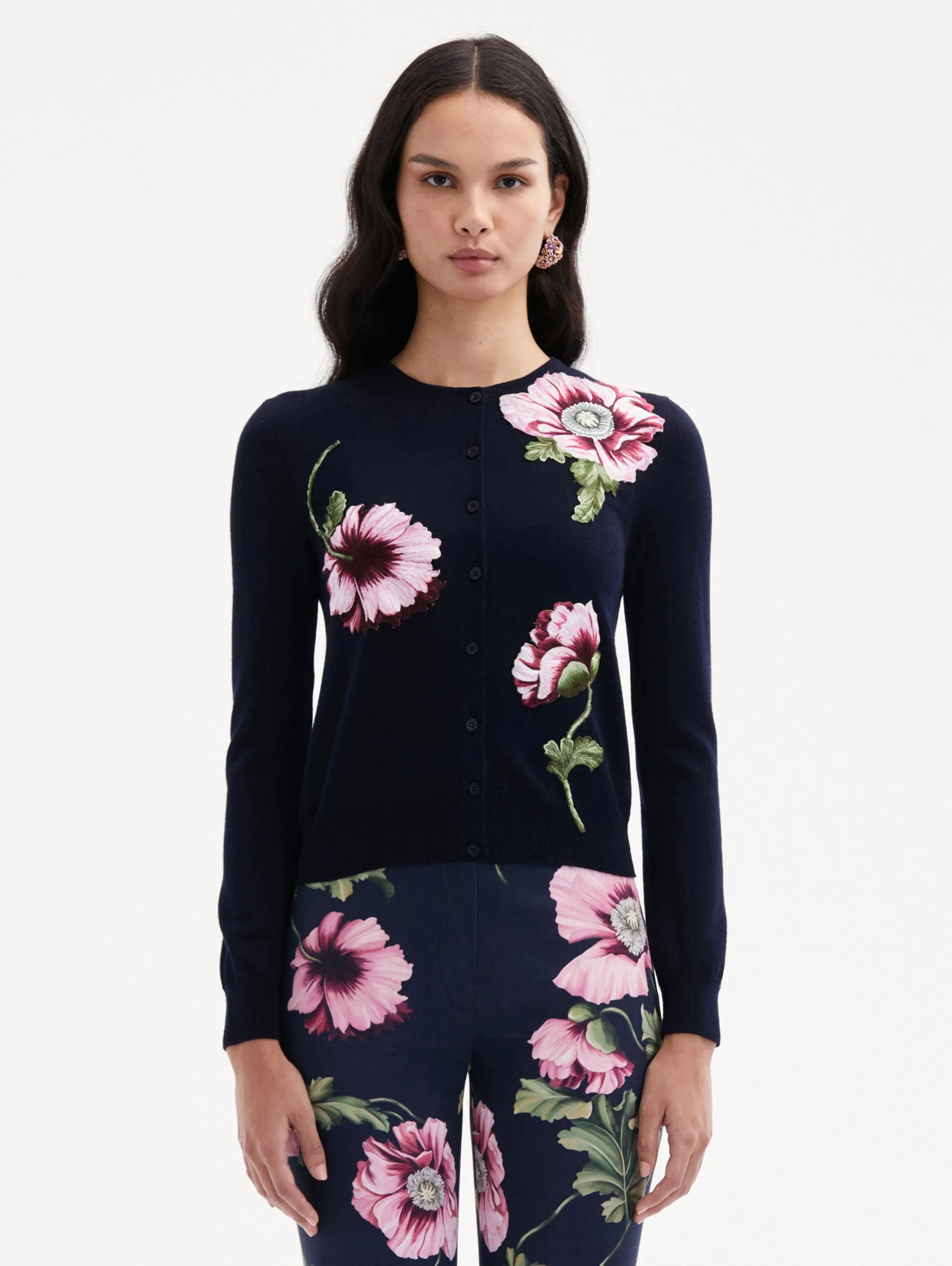 Poppy Threadwork Cardigan sold by Oscar de la Renta product image thumbnail 2