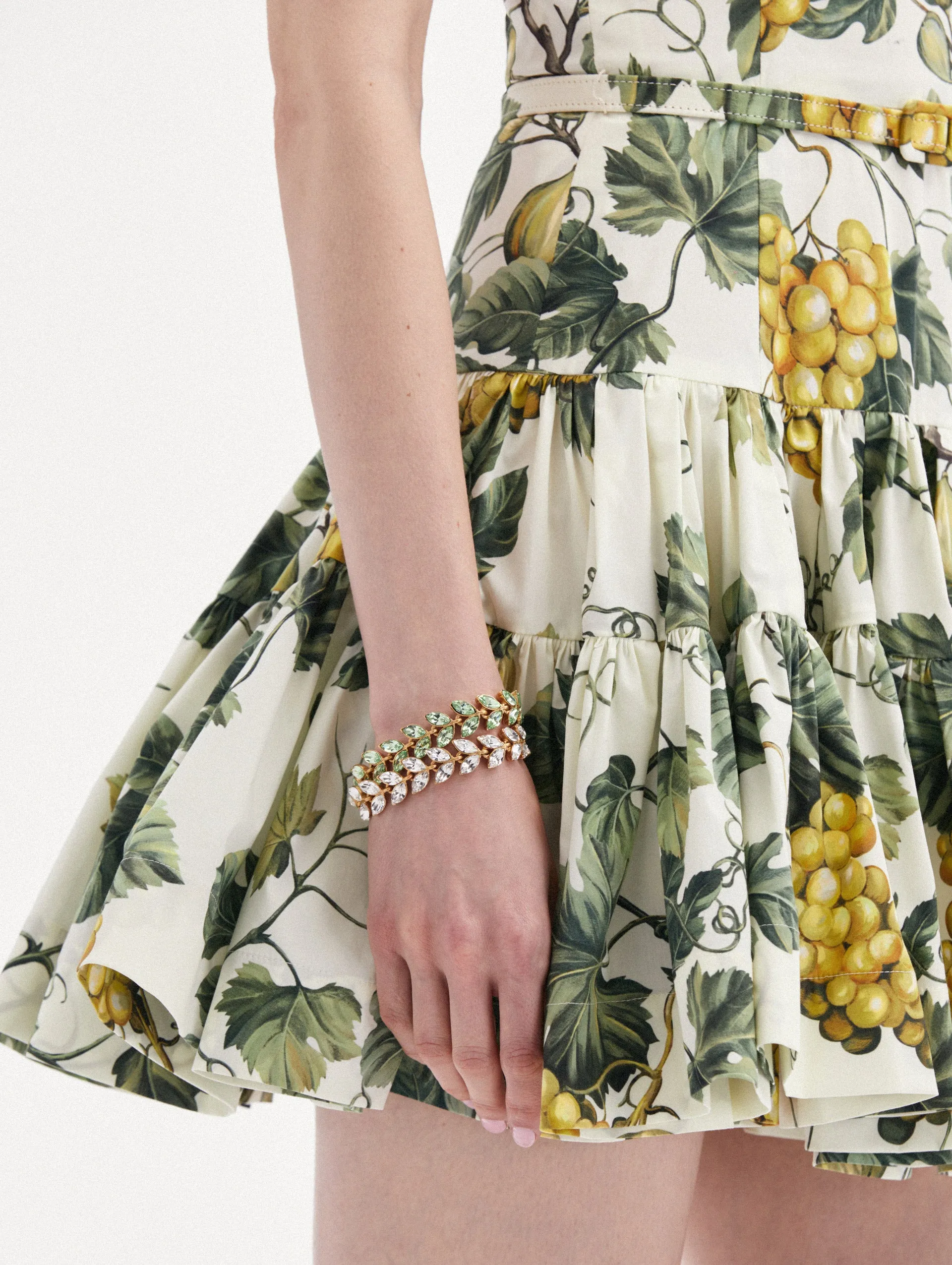 Crystal Leaves Bracelet sold by Oscar de la Renta product image thumbnail 2