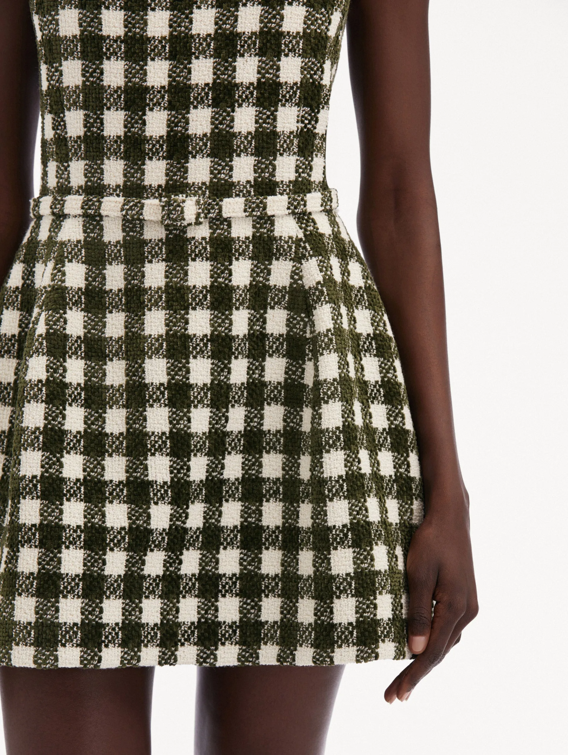 Chenille Check Tweed Dress sold by Oscar de la Renta product image thumbnail 5