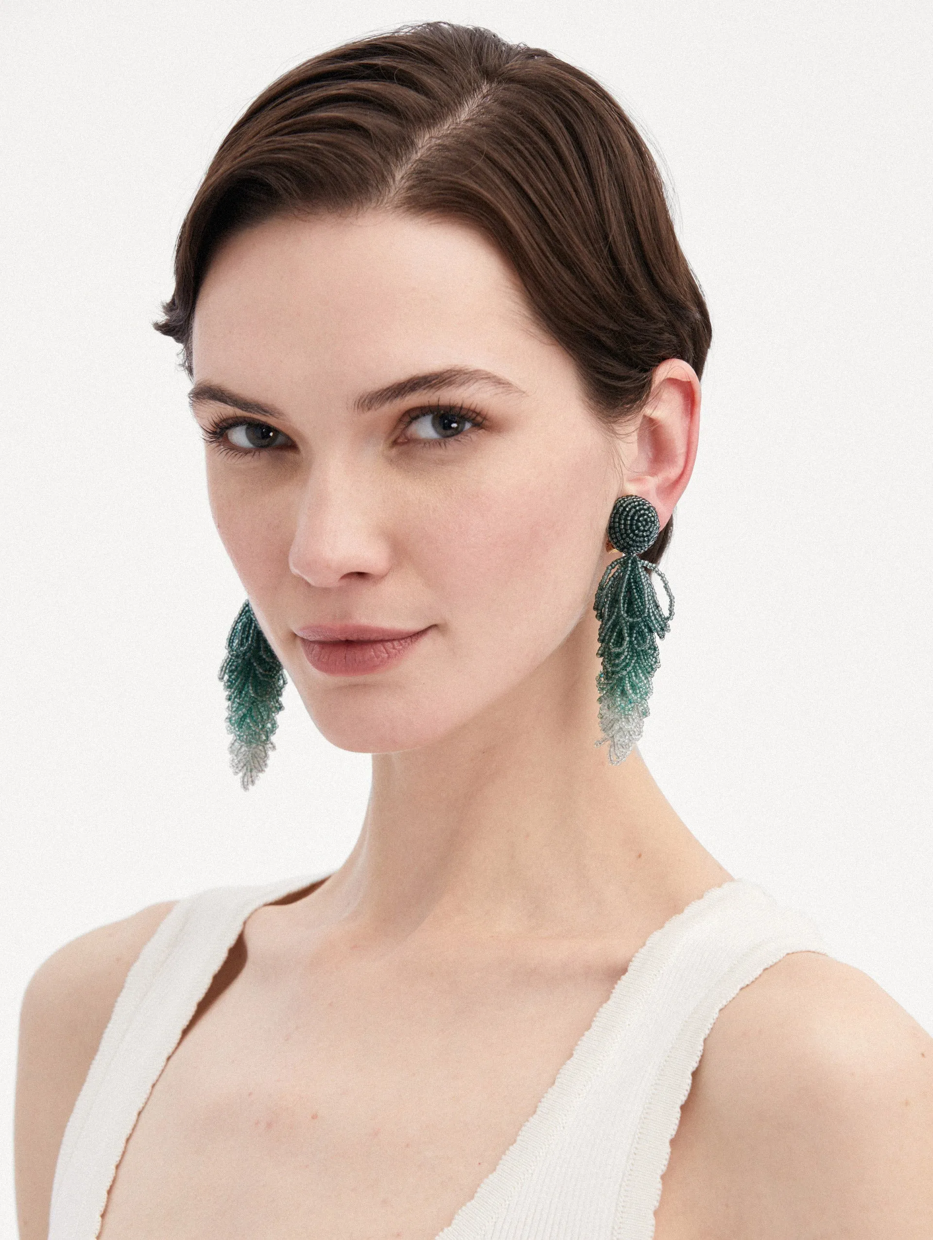 Looped Tassel Clip-On Earrings sold by Oscar de la Renta product image thumbnail 2