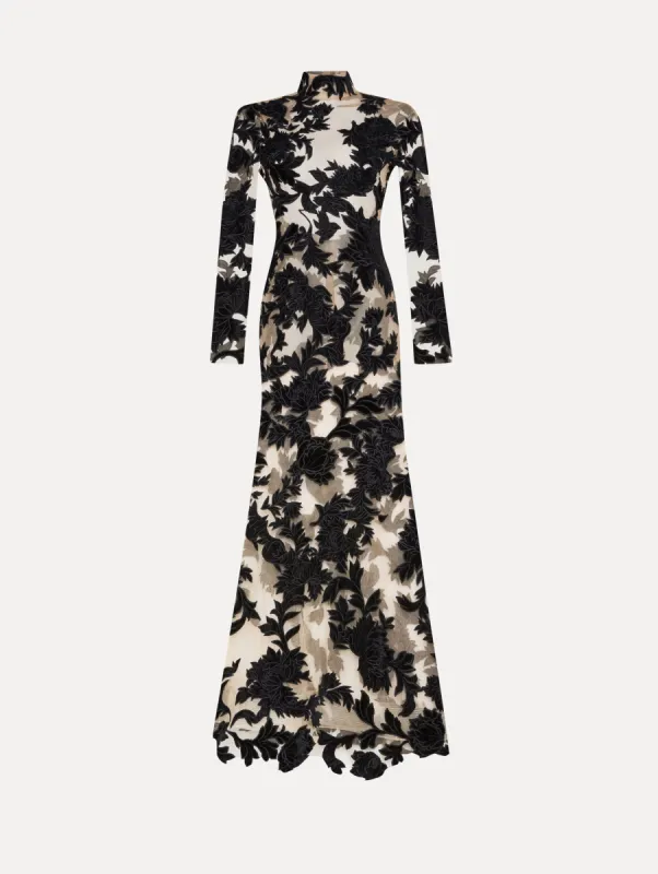 Peony Velvet Guipure Gown sold by Oscar de la Renta