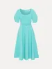 Puff Sleeve Wool Dress sold by Oscar de la Renta