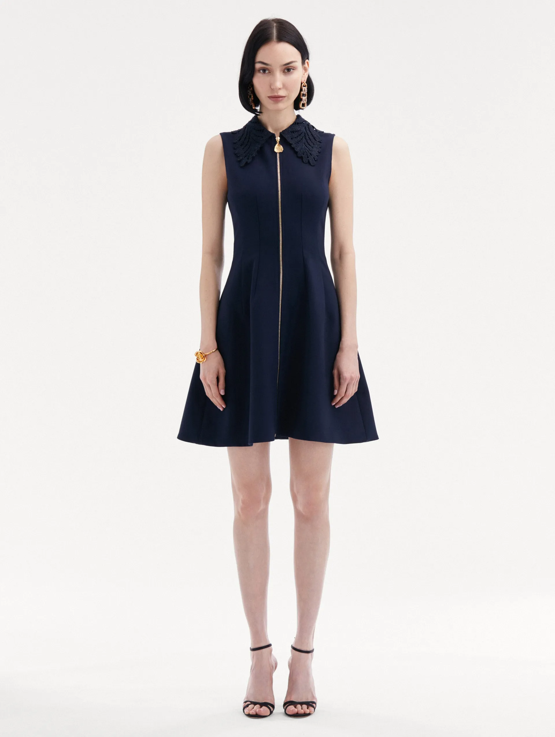 Fern Collar Zip-Front Dress sold by Oscar de la Renta product image thumbnail 2