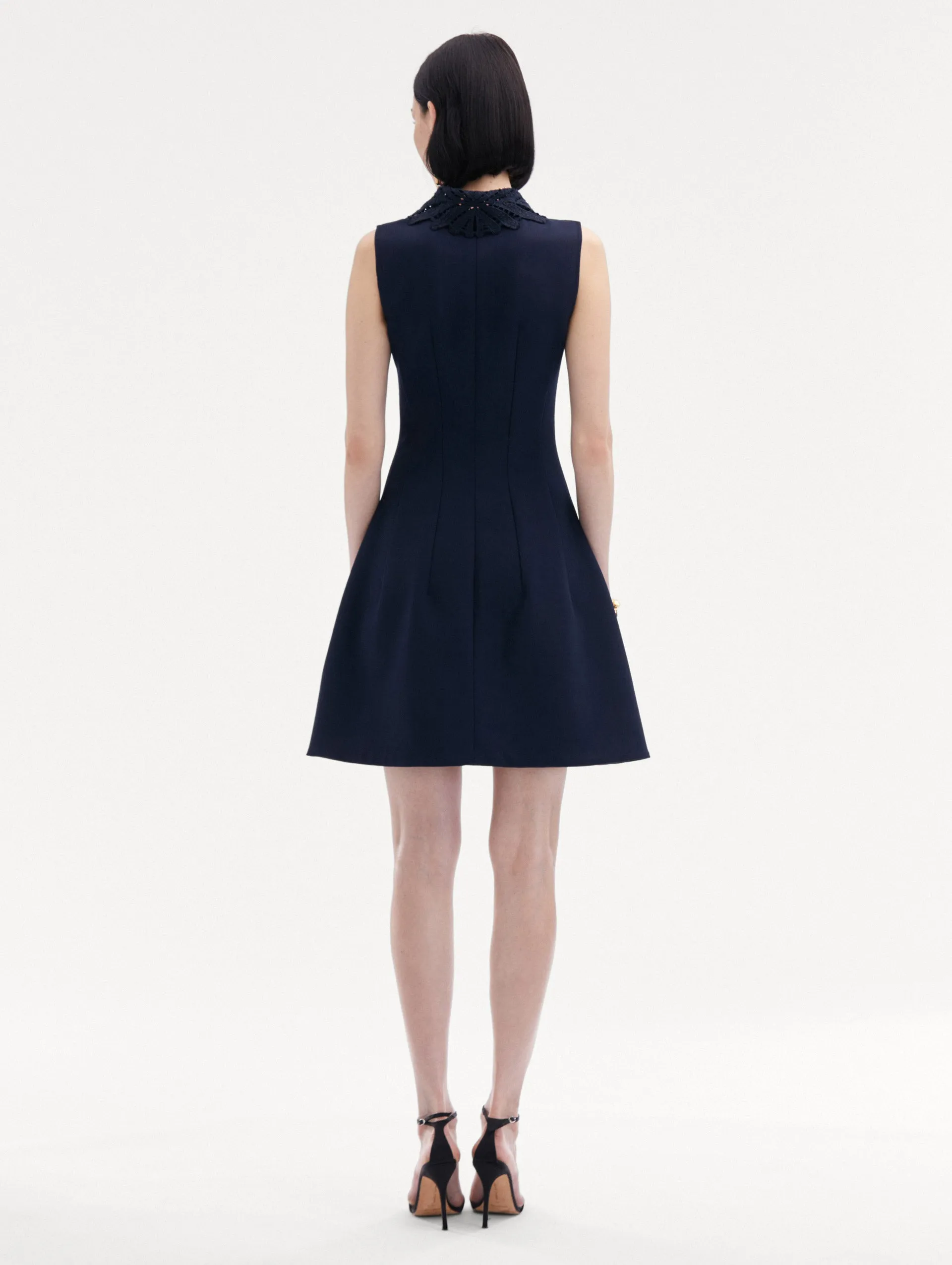 Fern Collar Zip-Front Dress sold by Oscar de la Renta product image thumbnail 3