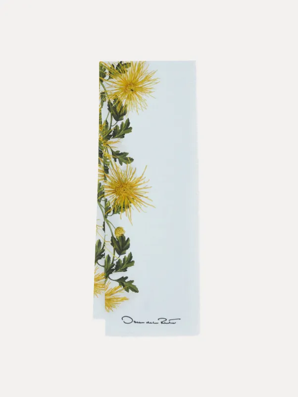 Spider Chrysanthemum Wrap Scarf made by Oscar de la Renta