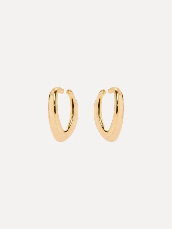 O Disk Hoop Earrings sold by Oscar de la Renta