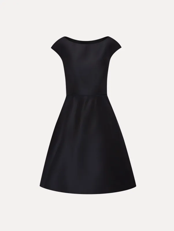 Cap Sleeve Ruffle Back Dress sold by Oscar de la Renta