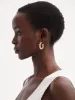 Small Rope Pearl Hoop Earrings sold by Oscar de la Renta