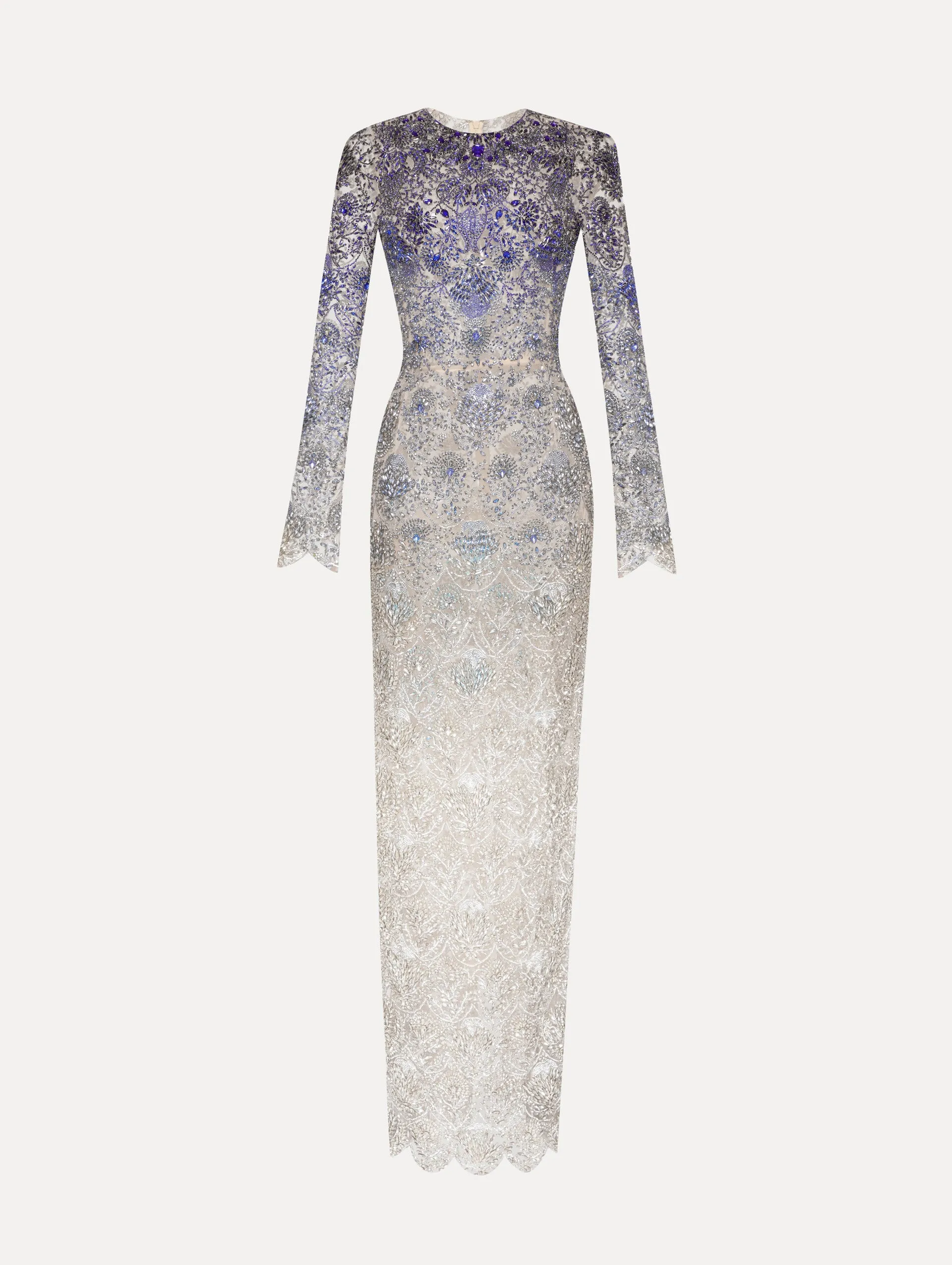 Ombré Crystal Embroidered Gown sold by Oscar de la Renta