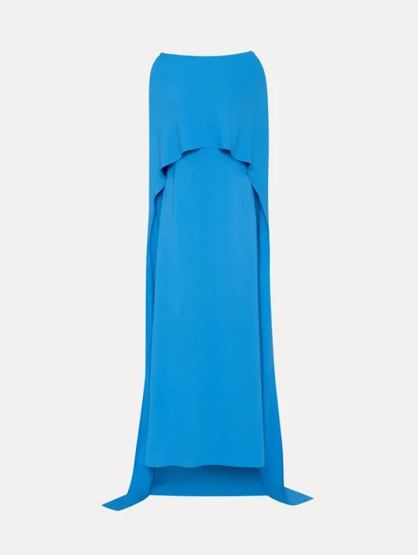 Cowl Back Silk Georgette Caftan sold by Oscar de la Renta