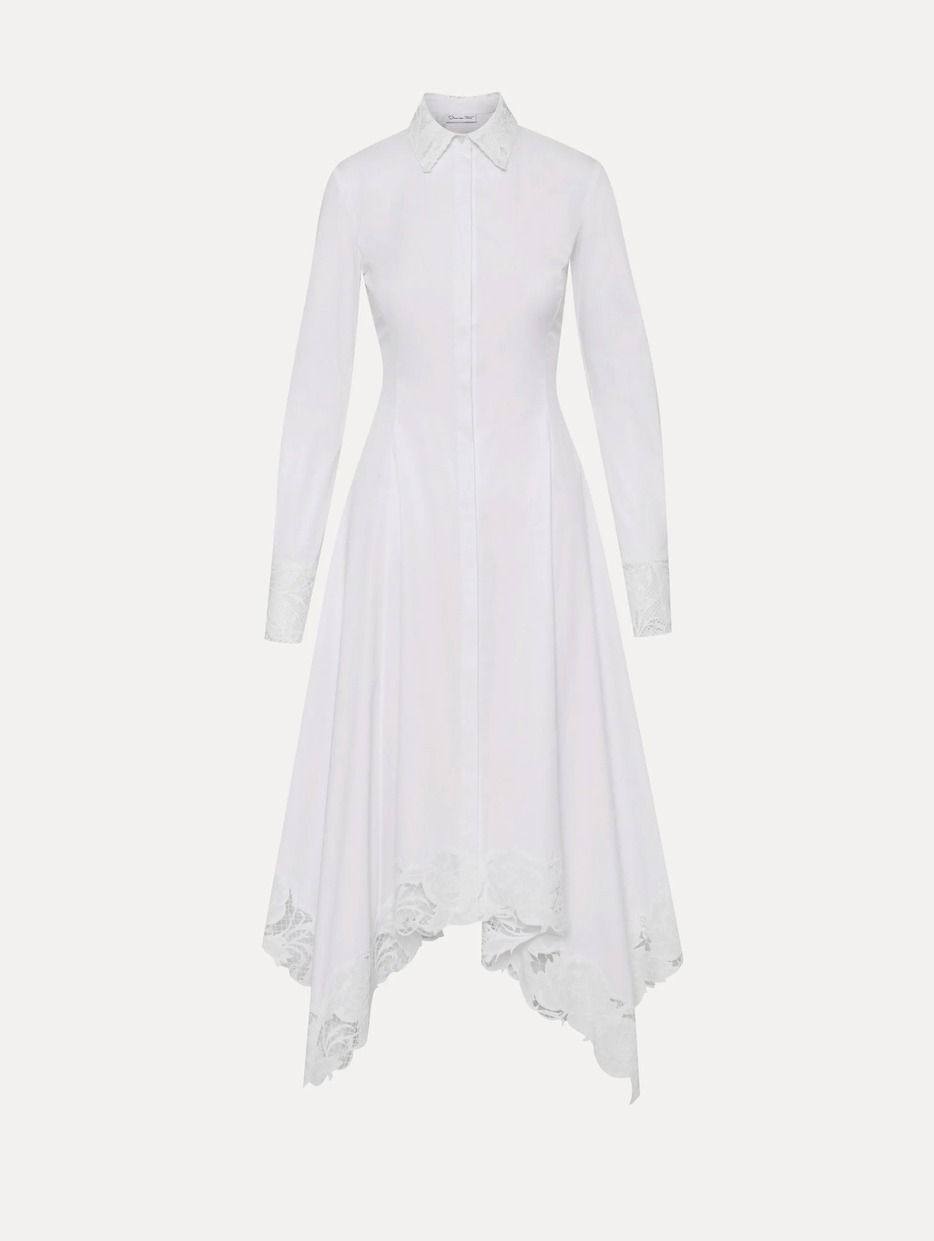 Floral Guipure Handkerchief Dress sold by Oscar de la Renta