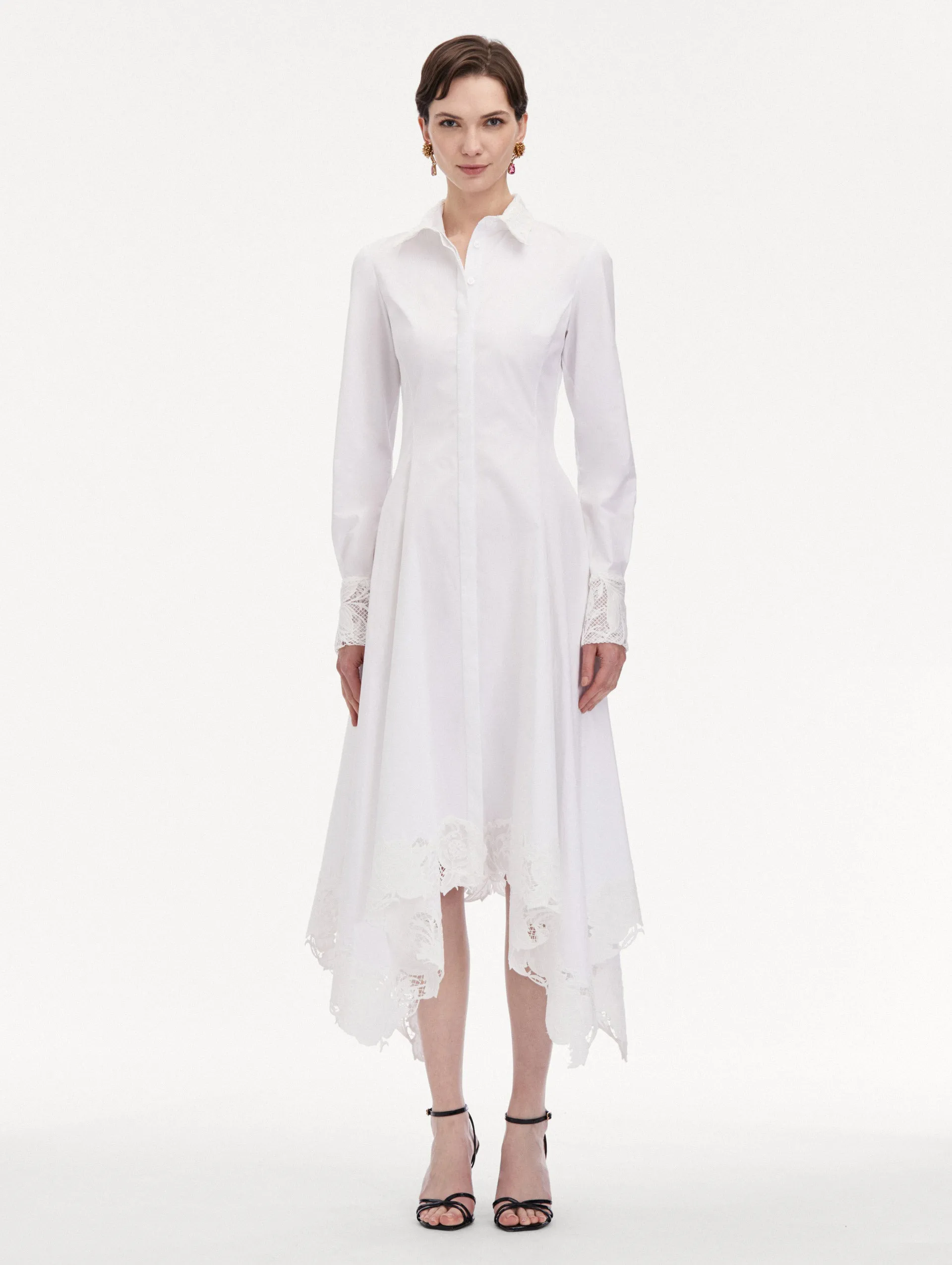 Floral Guipure Handkerchief Dress sold by Oscar de la Renta product image thumbnail 2