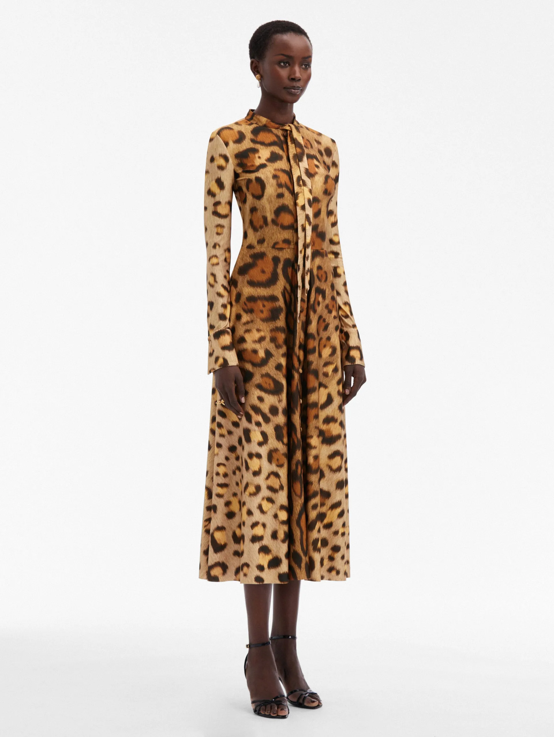 Jaguar Jersey Dress sold by Oscar de la Renta product image thumbnail 4