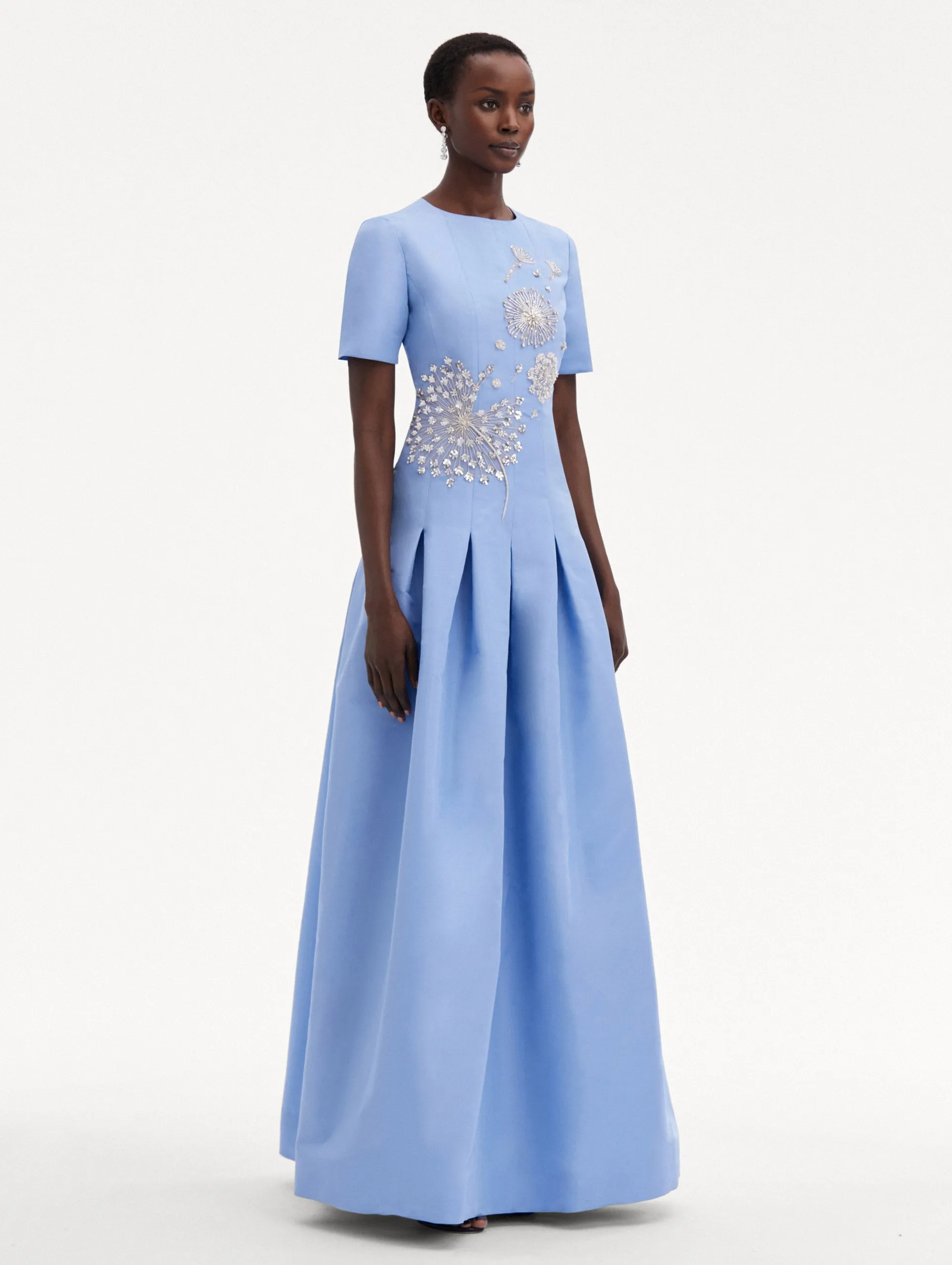 Dandelion Crystal Embroidered Faille Gown sold by Oscar de la Renta product image thumbnail 4
