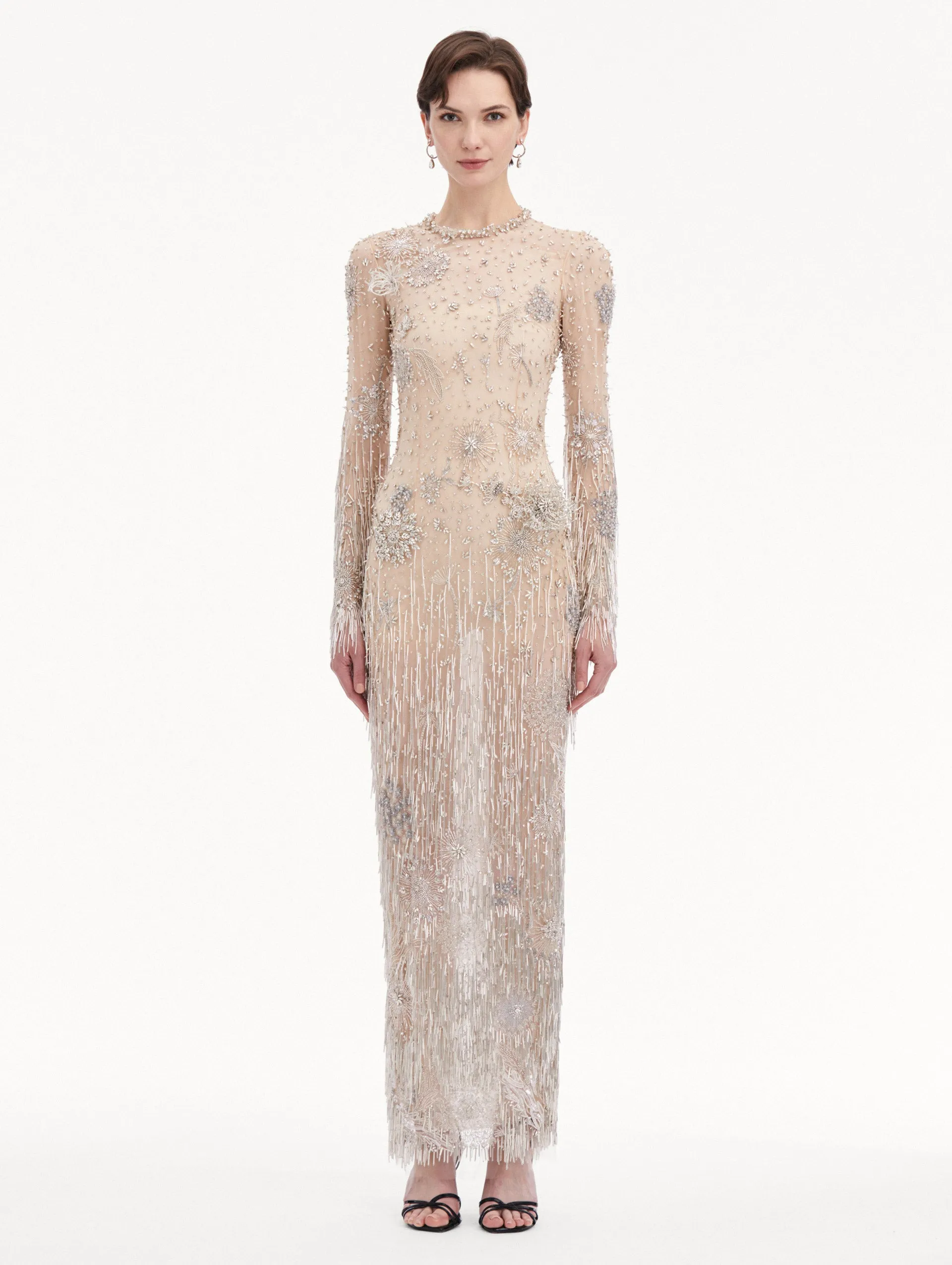 Dandelion Crystal Embroidered Tulle Gown sold by Oscar de la Renta product image thumbnail 2