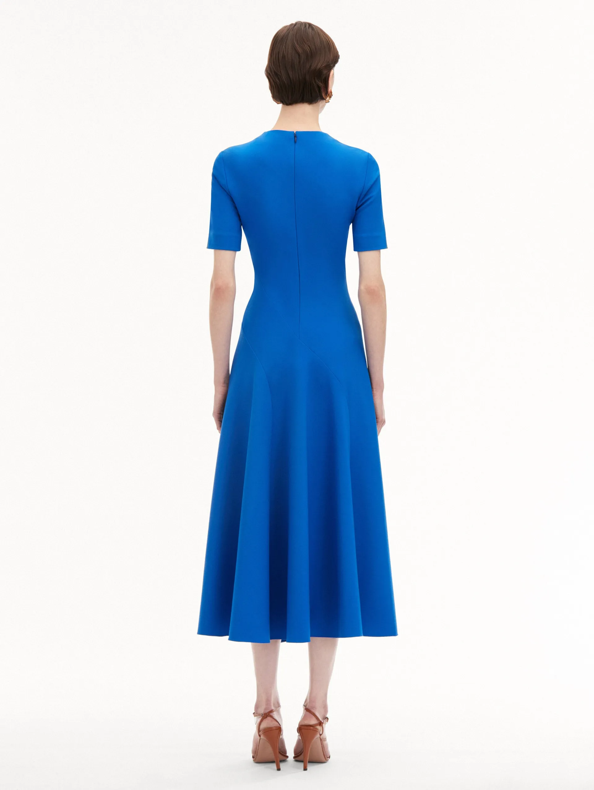 Wave Detail Midi Dress sold by Oscar de la Renta product image thumbnail 3