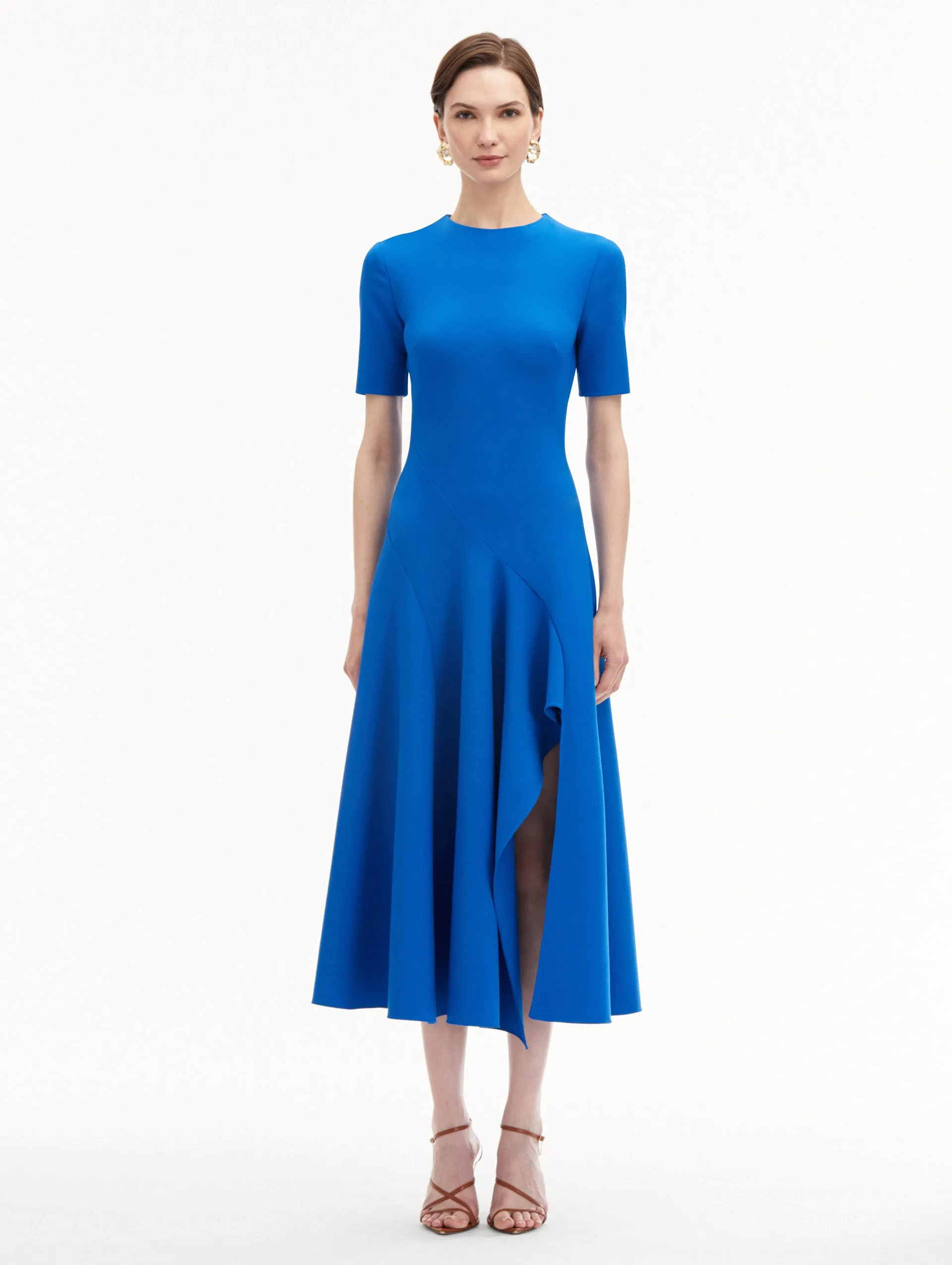 Wave Detail Midi Dress sold by Oscar de la Renta product image thumbnail 2