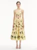 Orchid Cotton Poplin Skirt sold by Oscar de la Renta