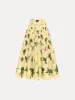 Orchid Cotton Poplin Skirt sold by Oscar de la Renta