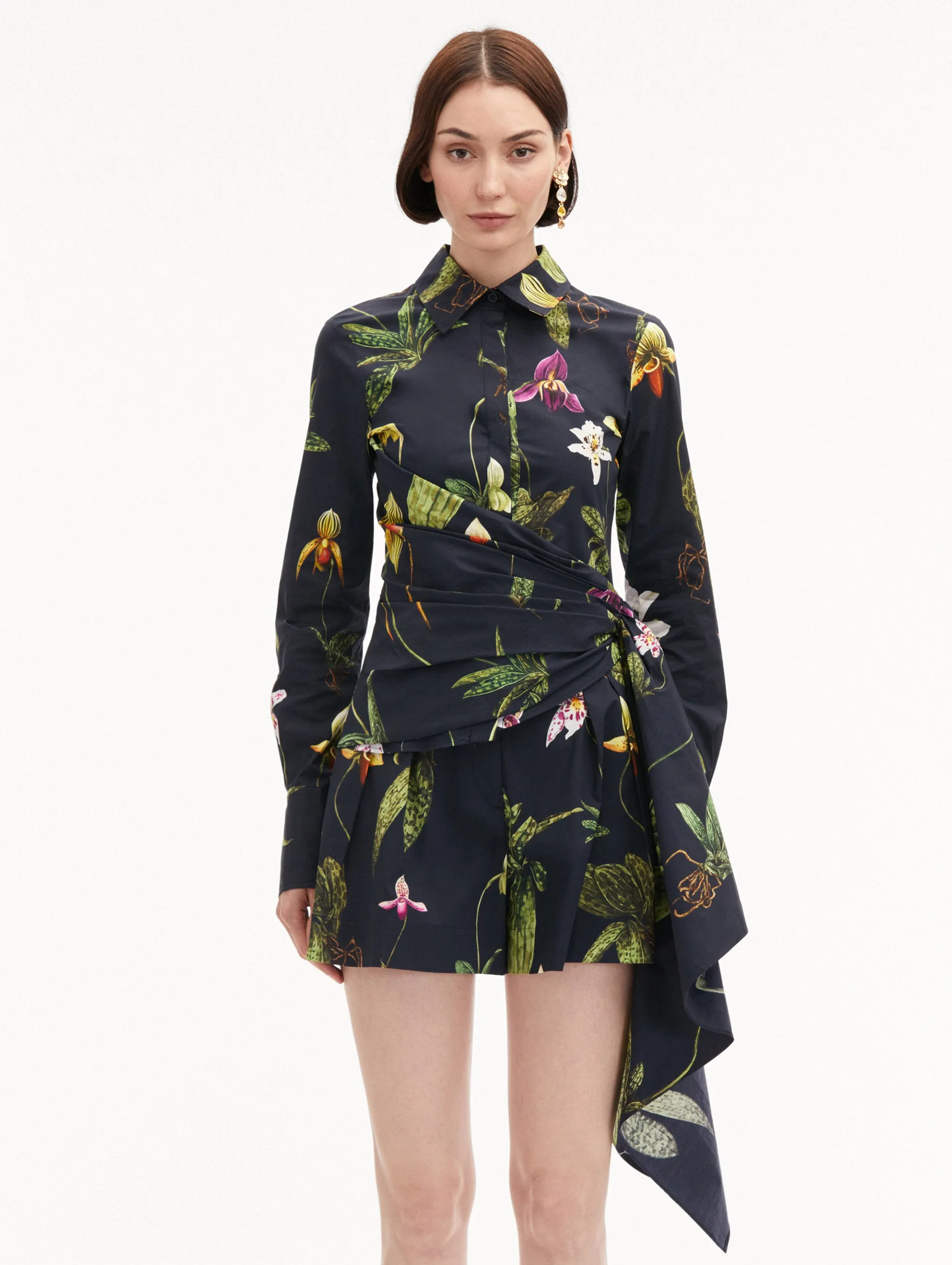 Orchid Cotton Poplin Blouse sold by Oscar de la Renta product image thumbnail 2