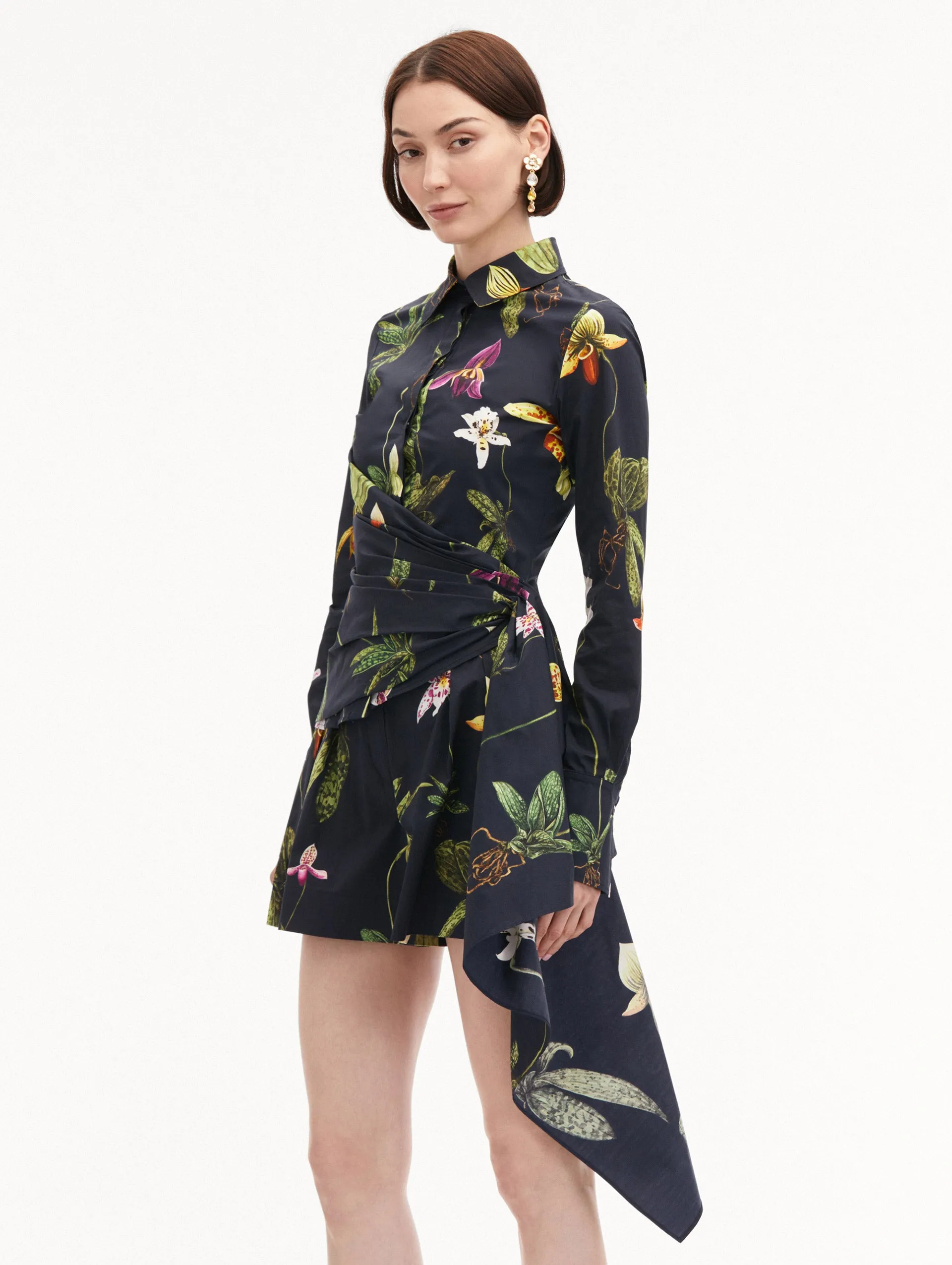 Orchid Cotton Poplin Blouse sold by Oscar de la Renta product image thumbnail 5