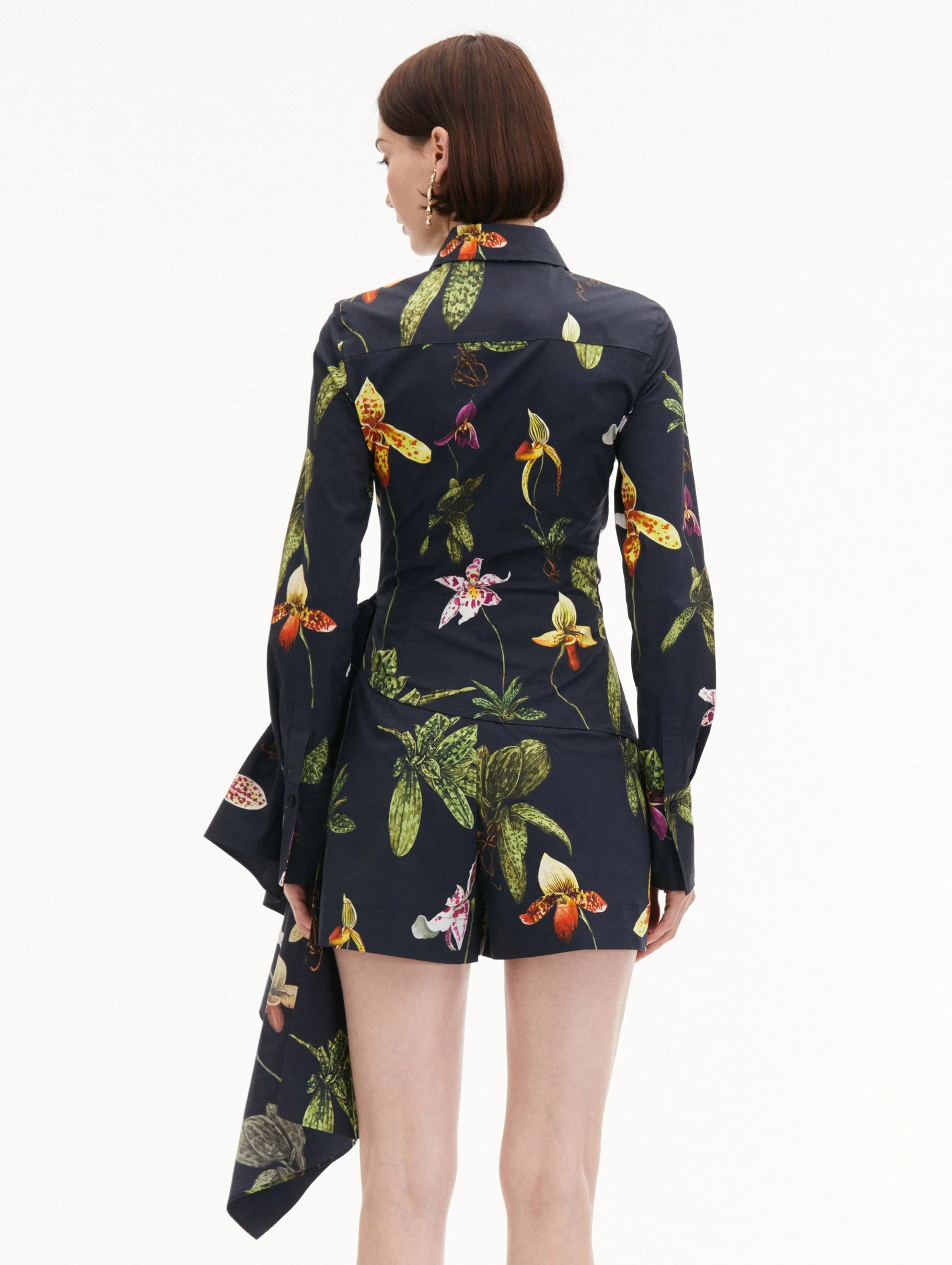 Orchid Cotton Poplin Blouse sold by Oscar de la Renta product image thumbnail 4