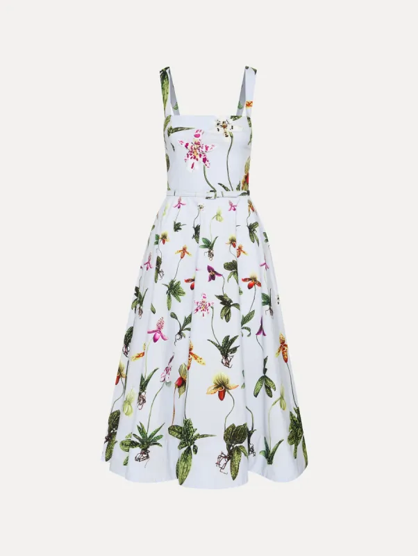 Orchid Cotton Poplin Tank Dress sold by Oscar de la Renta