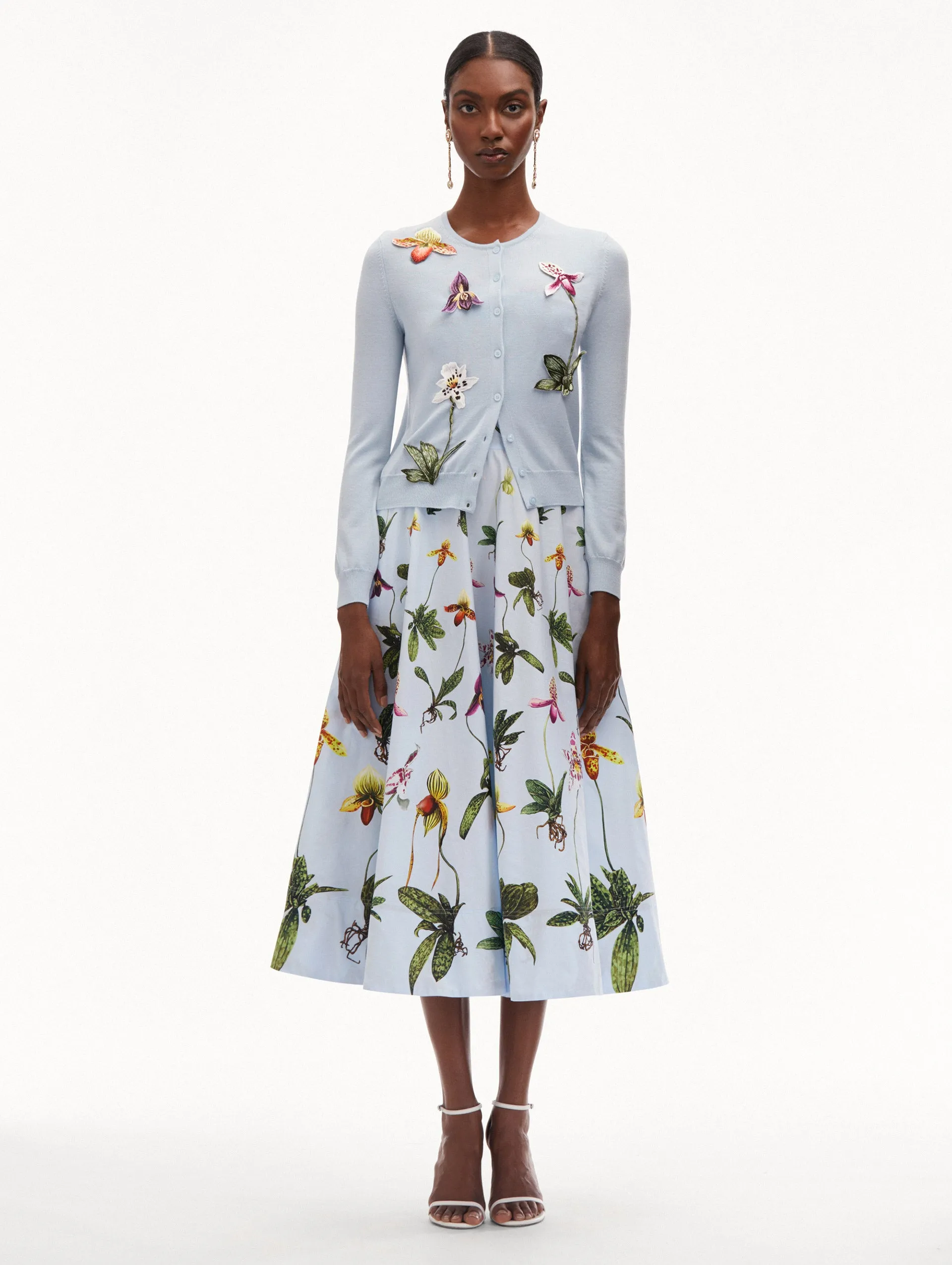 Orchid Threadwork Cardigan sold by Oscar de la Renta product image thumbnail 3