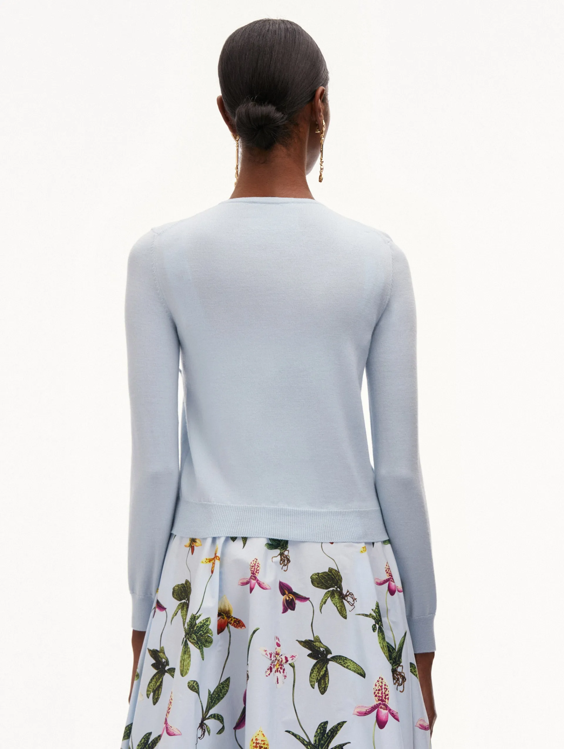 Orchid Threadwork Cardigan sold by Oscar de la Renta product image thumbnail 4