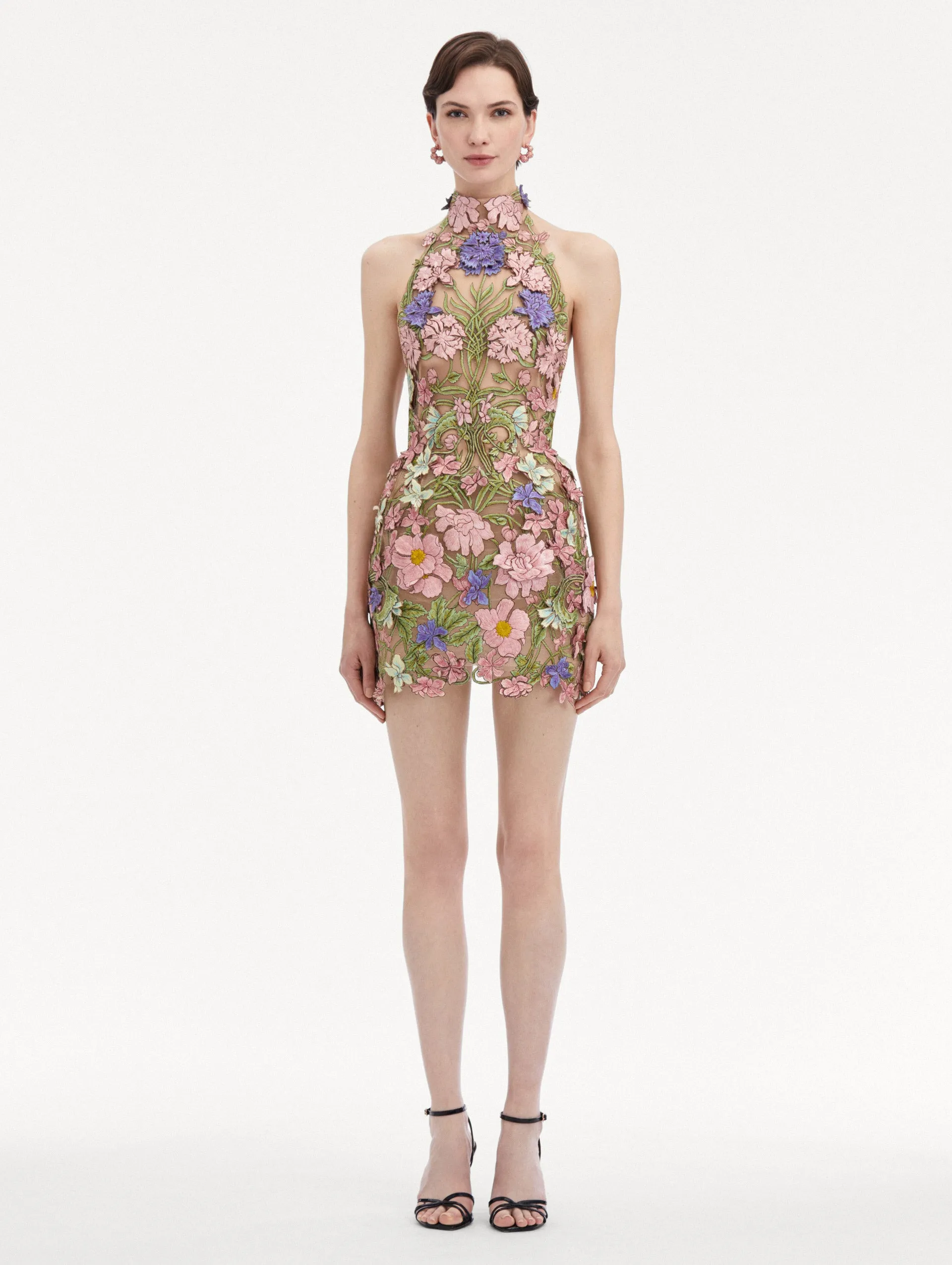 Art Nouveau Threadwork Cocktail Dress sold by Oscar de la Renta product image thumbnail 2