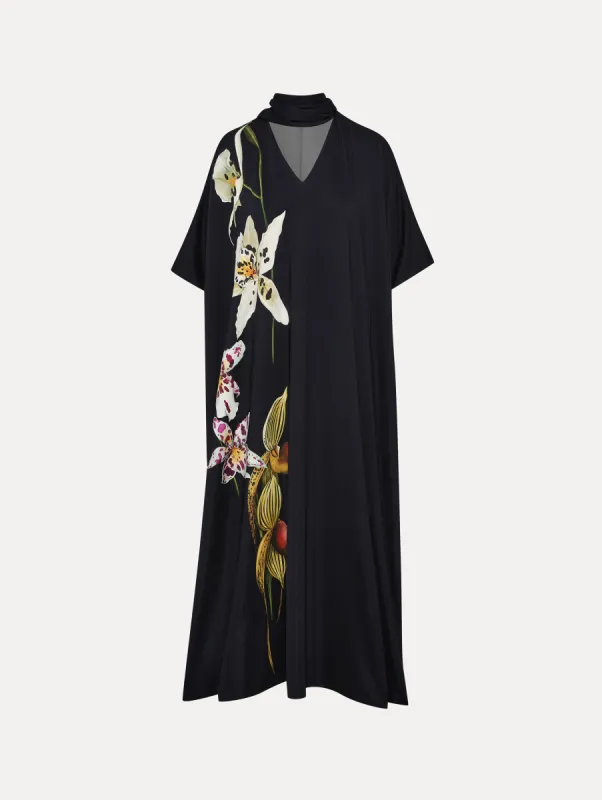 Orchid Jersey Caftan sold by Oscar de la Renta