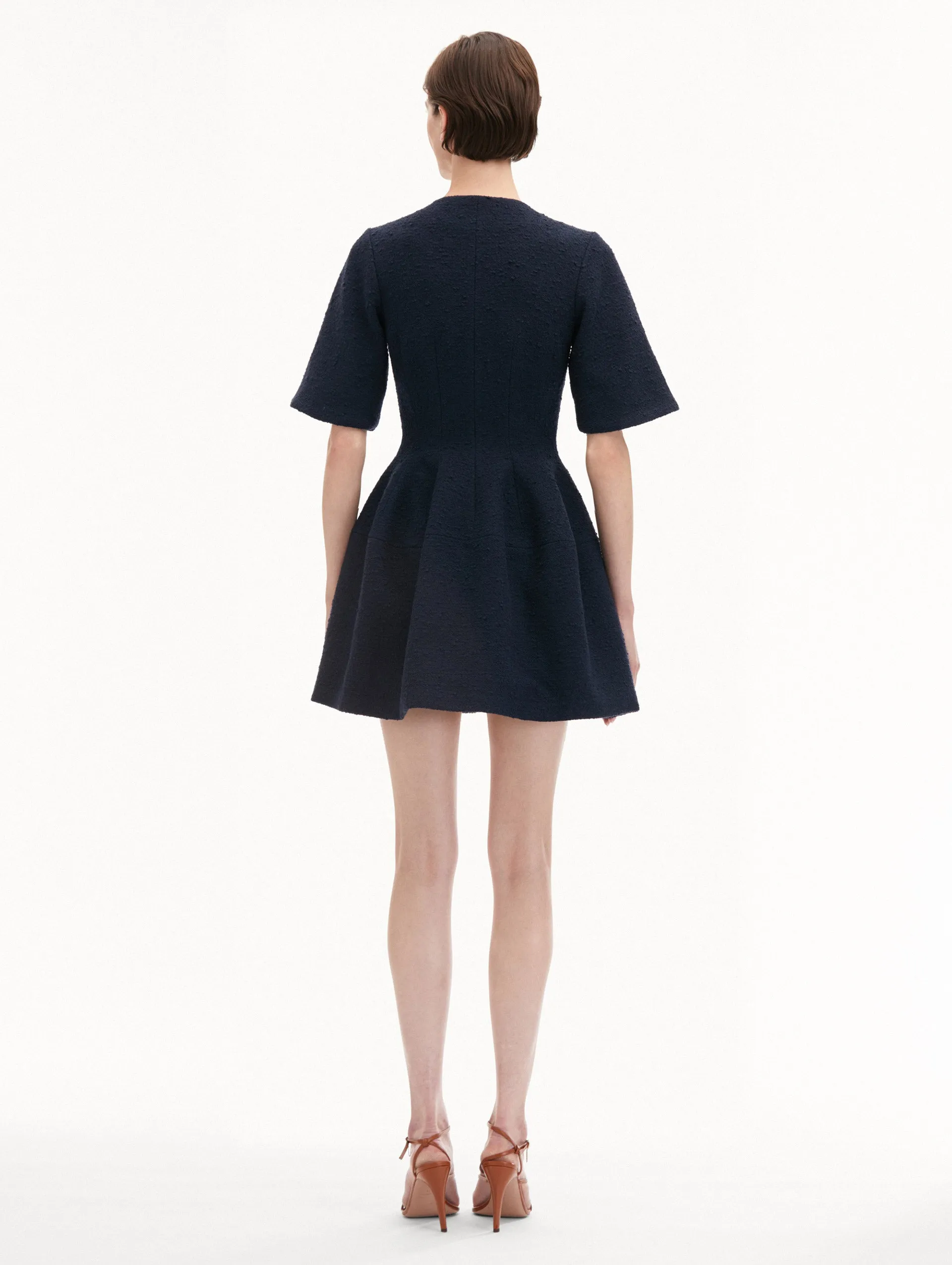 Zip Front Tweed Dress sold by Oscar de la Renta product image thumbnail 3