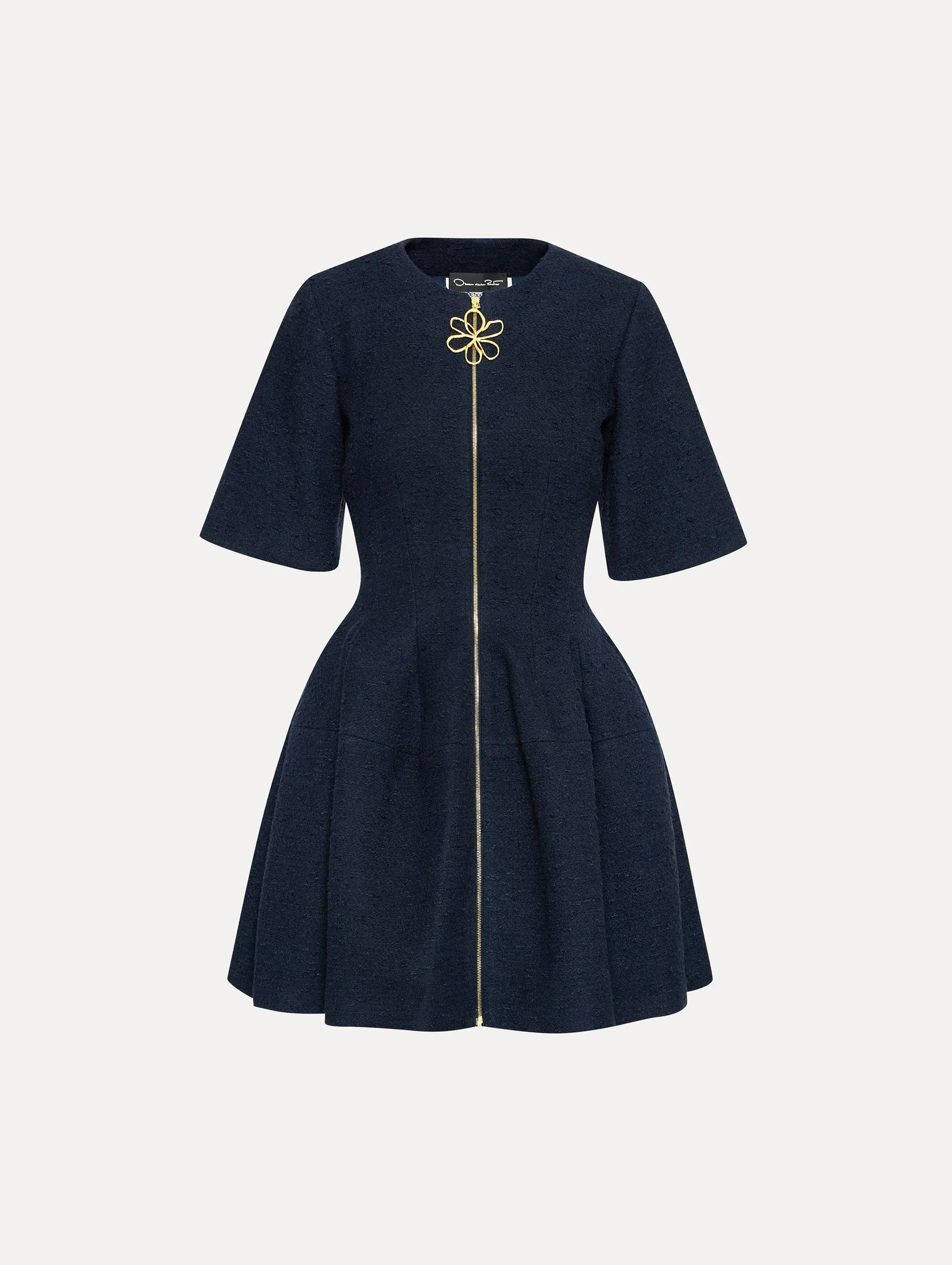 Zip Front Tweed Dress sold by Oscar de la Renta