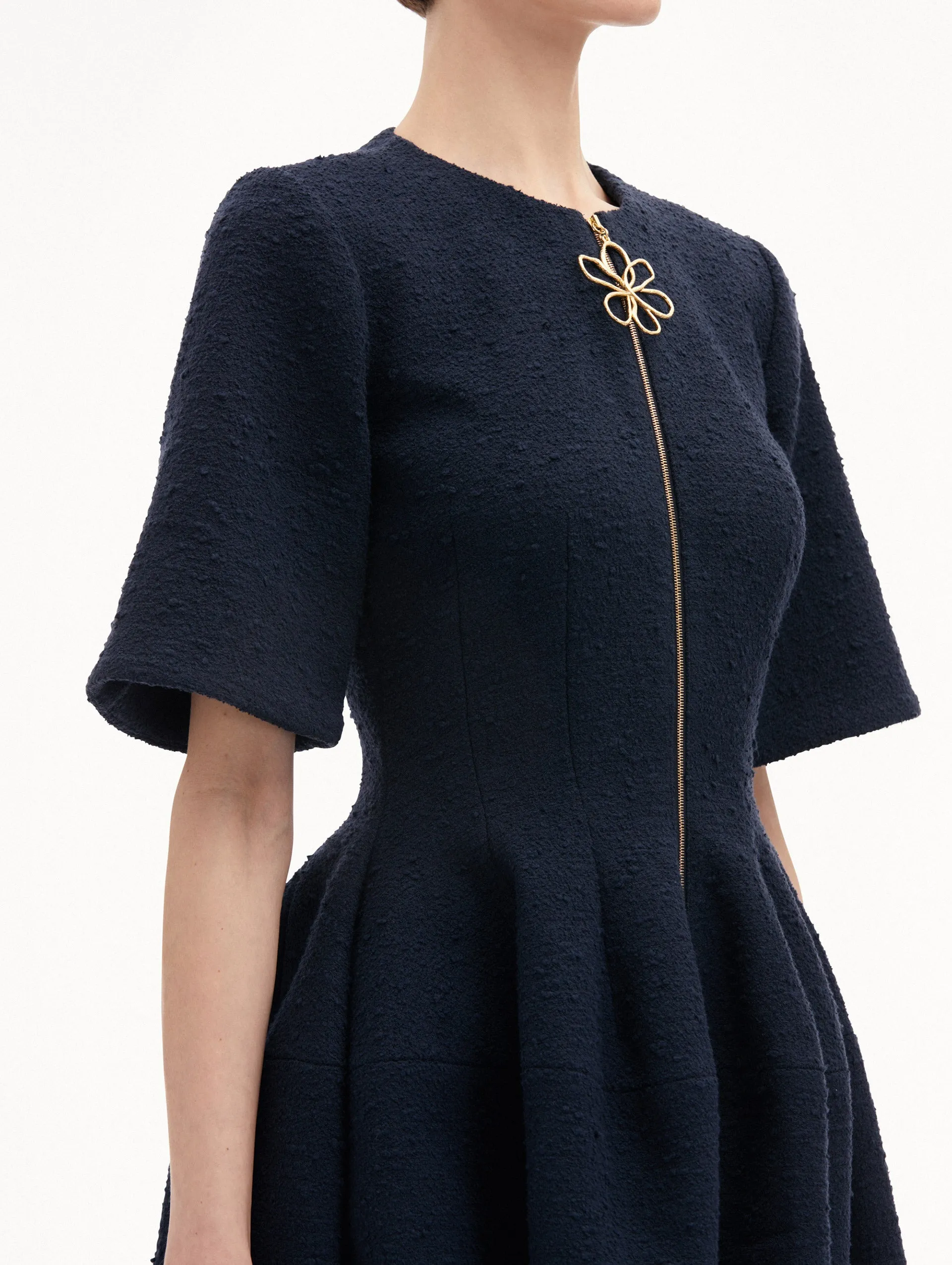 Zip Front Tweed Dress sold by Oscar de la Renta product image thumbnail 5