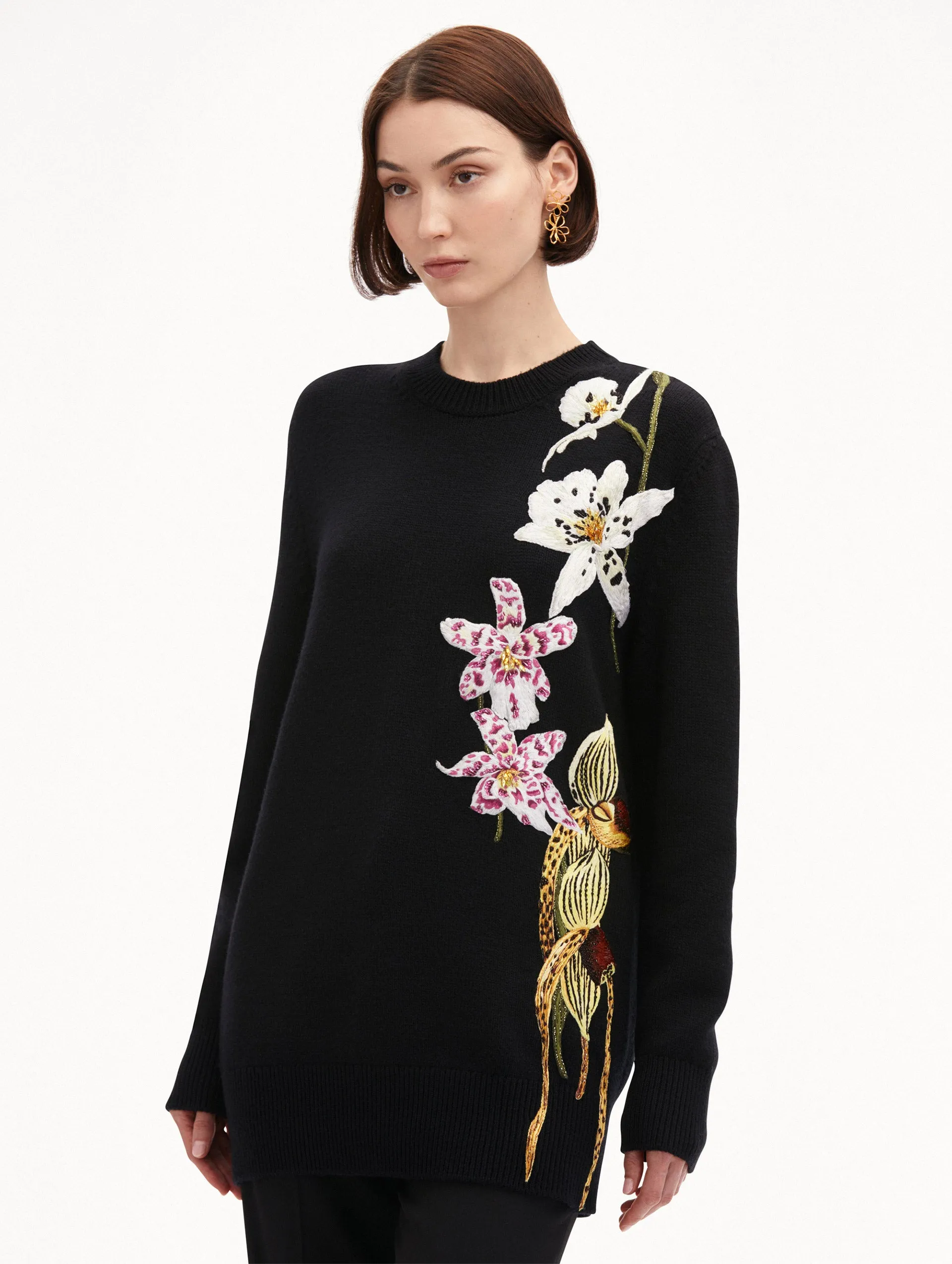Orchid Crochet Pullover sold by Oscar de la Renta product image thumbnail 5