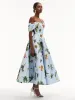 Orchid Off Shoulder Faille Gown sold by Oscar de la Renta