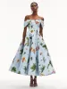 Orchid Off Shoulder Faille Gown sold by Oscar de la Renta