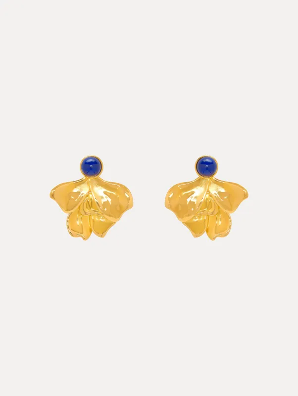 Cabochon Petal Clip-On Earrings sold by Oscar de la Renta