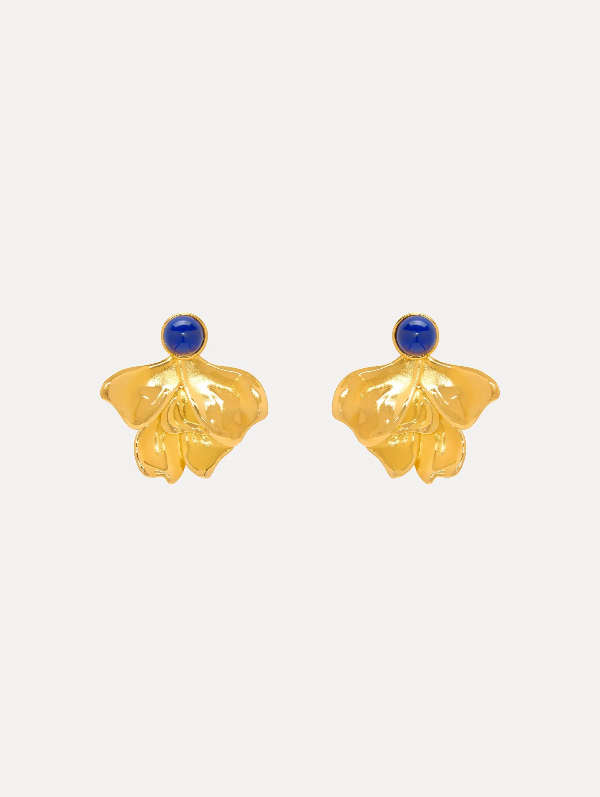 Cabochon Petal Clip-On Earrings sold by Oscar de la Renta