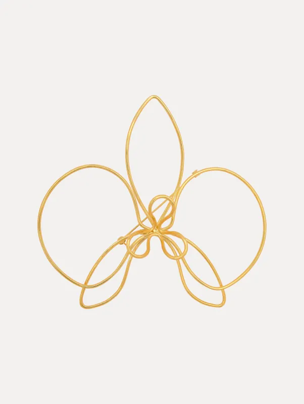 Threaded Orchid Brooch sold by Oscar de la Renta