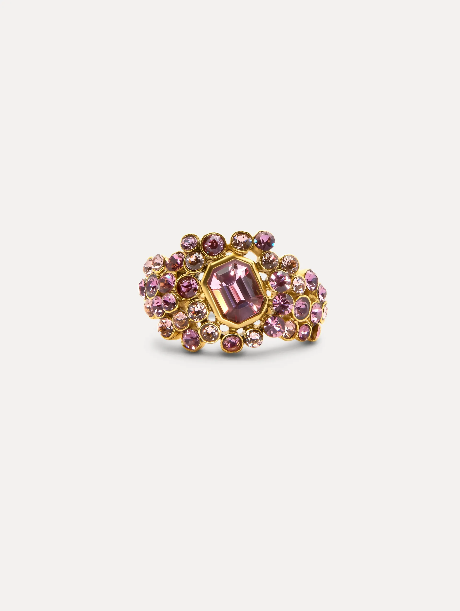 Mixed Crystal Cluster Ring sold by Oscar de la Renta product image thumbnail 2