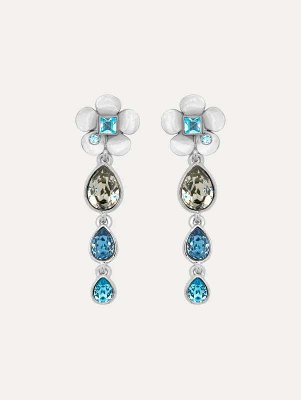 Flower Teardrop Clip-On Earrings sold by Oscar de la Renta
