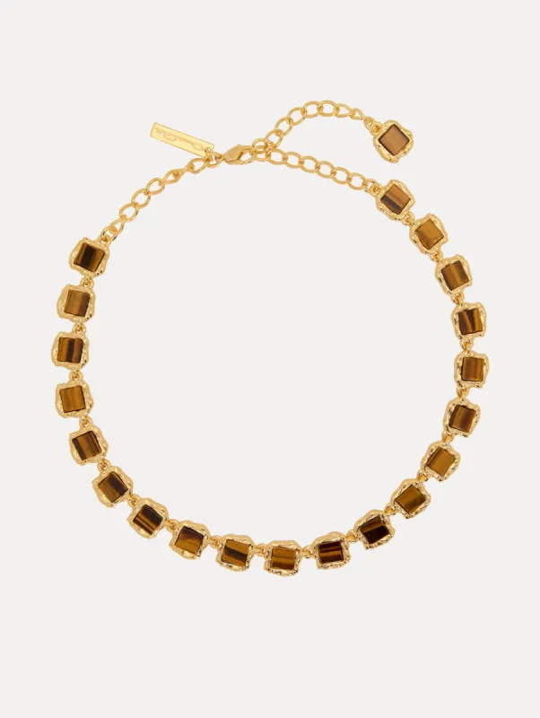 Square Stone Necklace sold by Oscar de la Renta